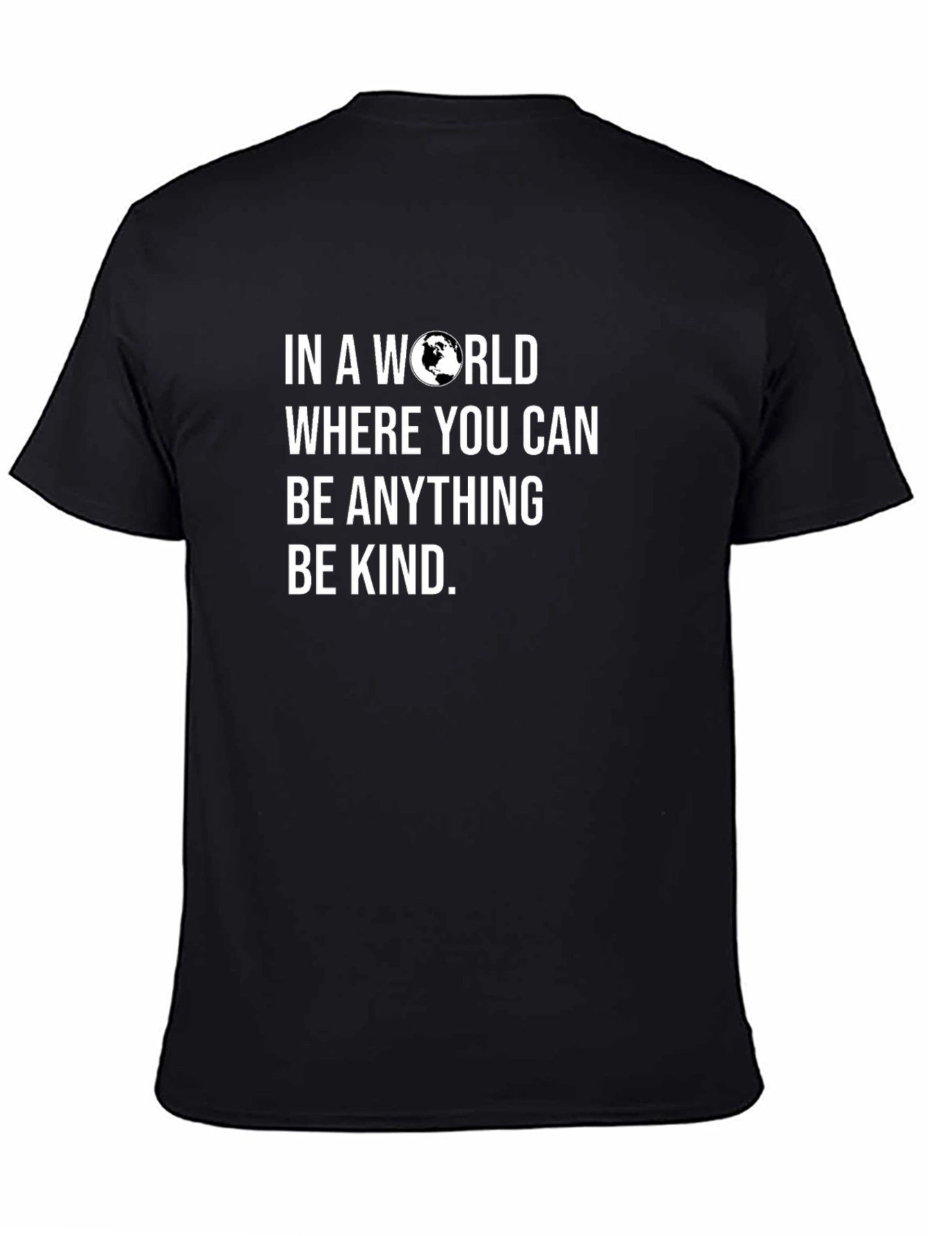 Black Be Kind T-Shirt, Inspirational Graphic Tee view 4