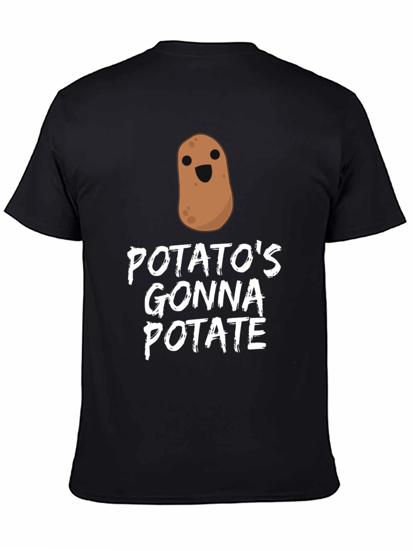 Black Potato Gonna Potate Funny Graphic Tee view 4