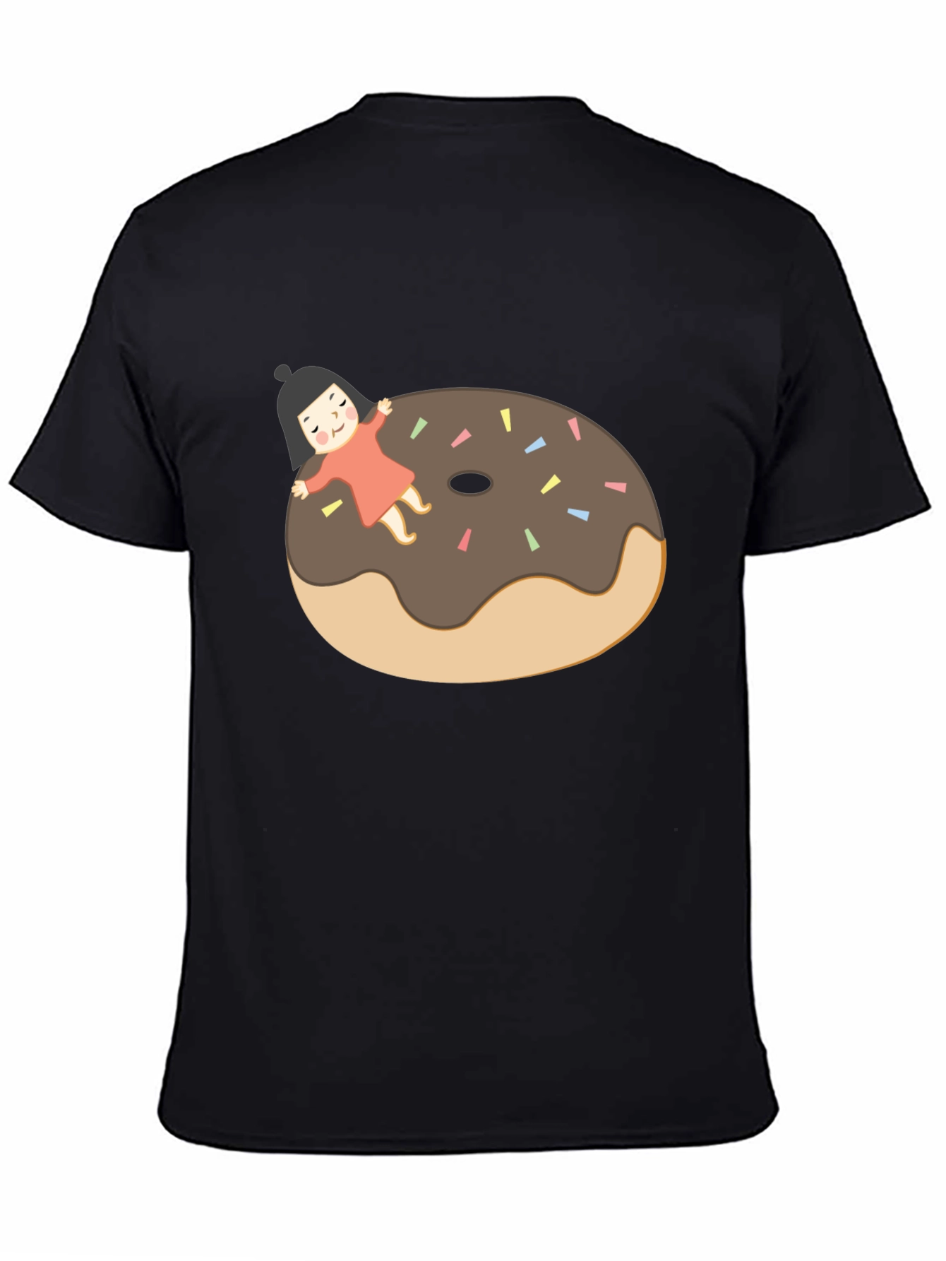 Black Donut Dream T-Shirt - Relaxed Fit Graphic Tee view 4