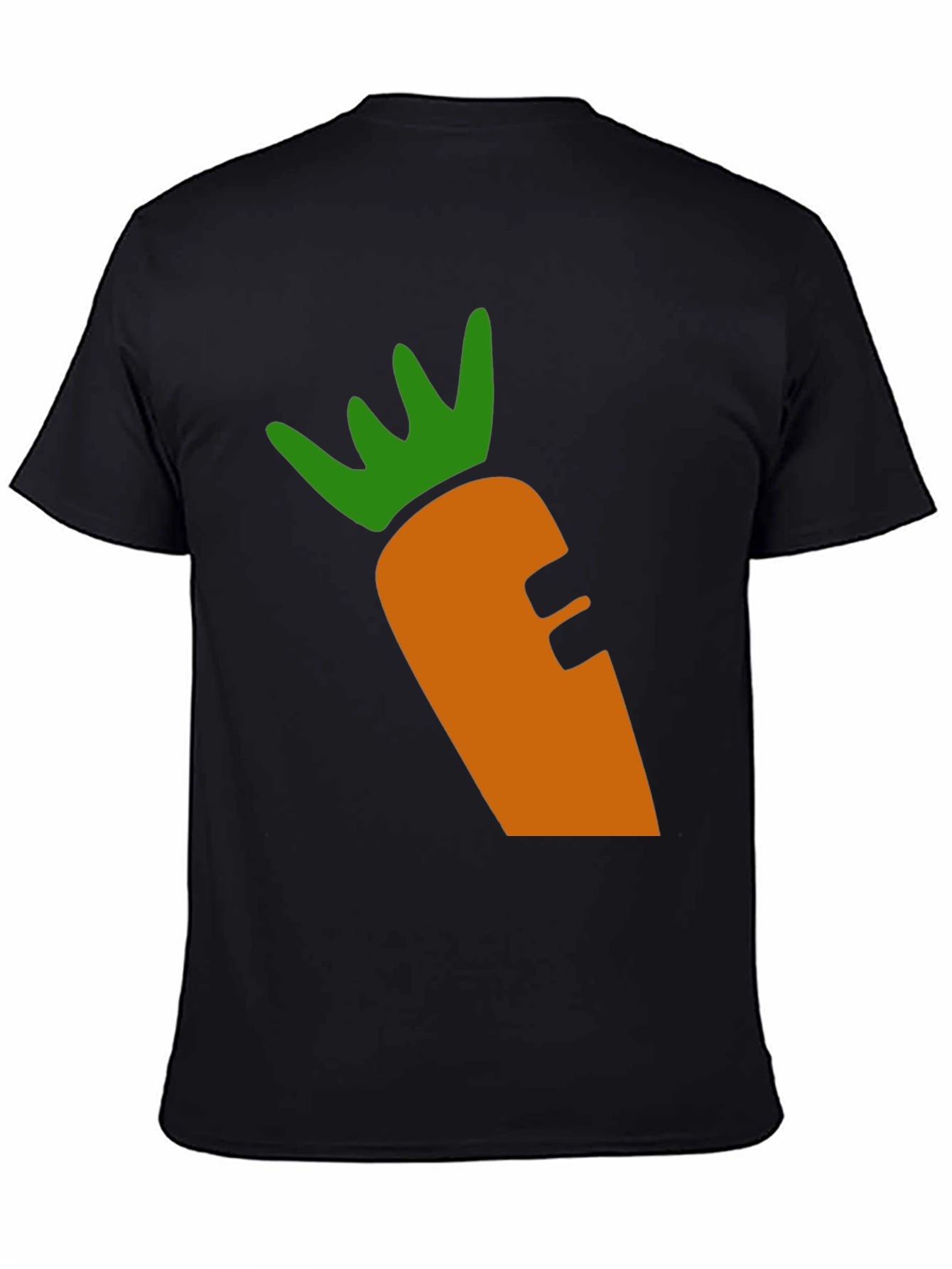 Black Carrot Graphic Tee - Black Cotton Blend view 4