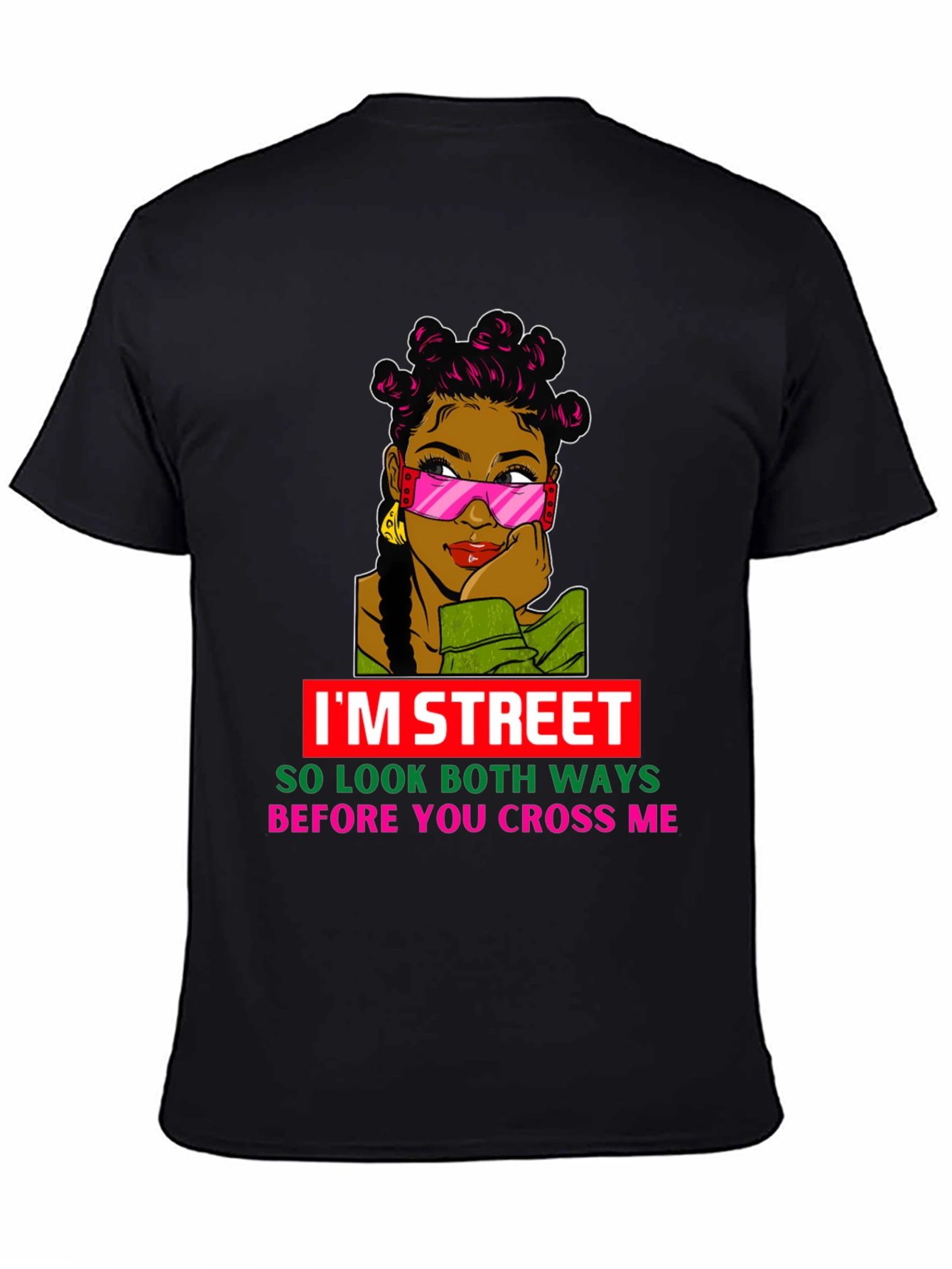 Black I'm Street Graphic Tee view 4