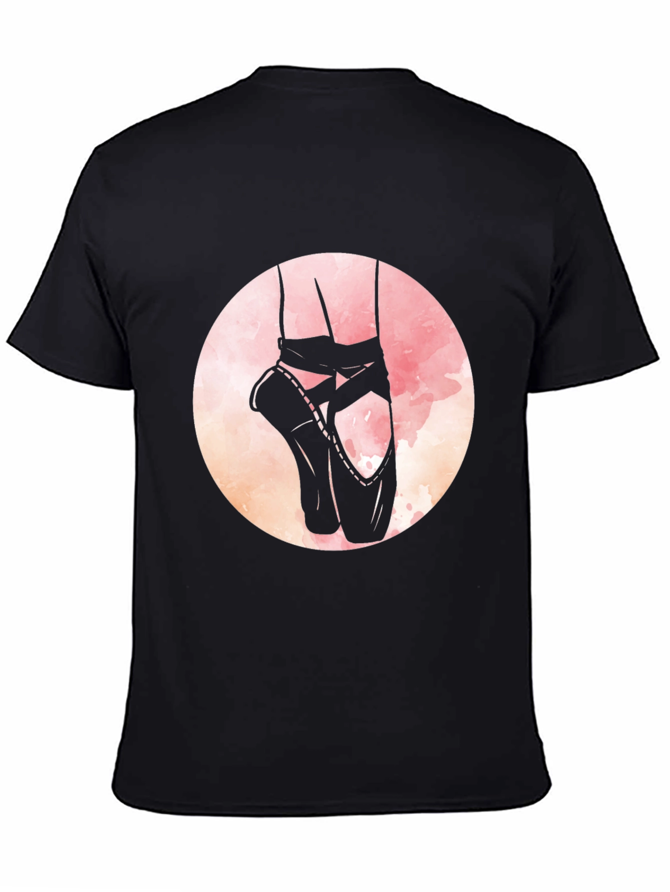 Ballet Shoes Graphic Tee - Dance Lover's Black T-Shirt - 4