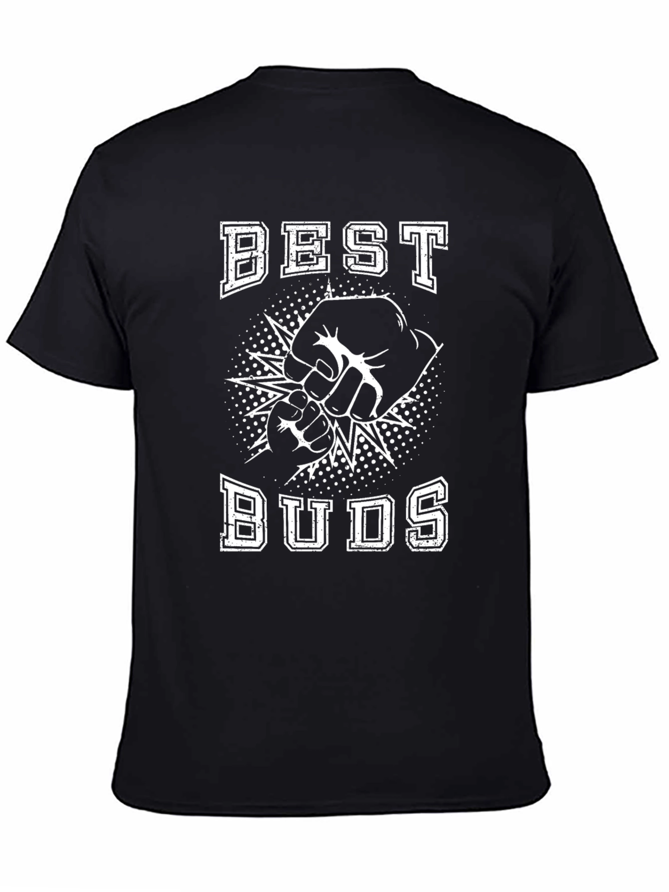 Black Best Buds Graphic Tee - Friendship T-Shirt view 4