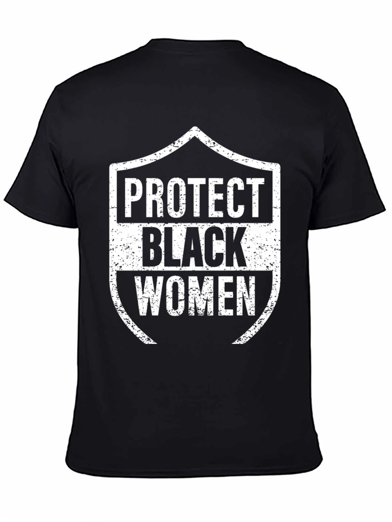 Black Protect Black Women Graphic Tee - Black Cotton view 4