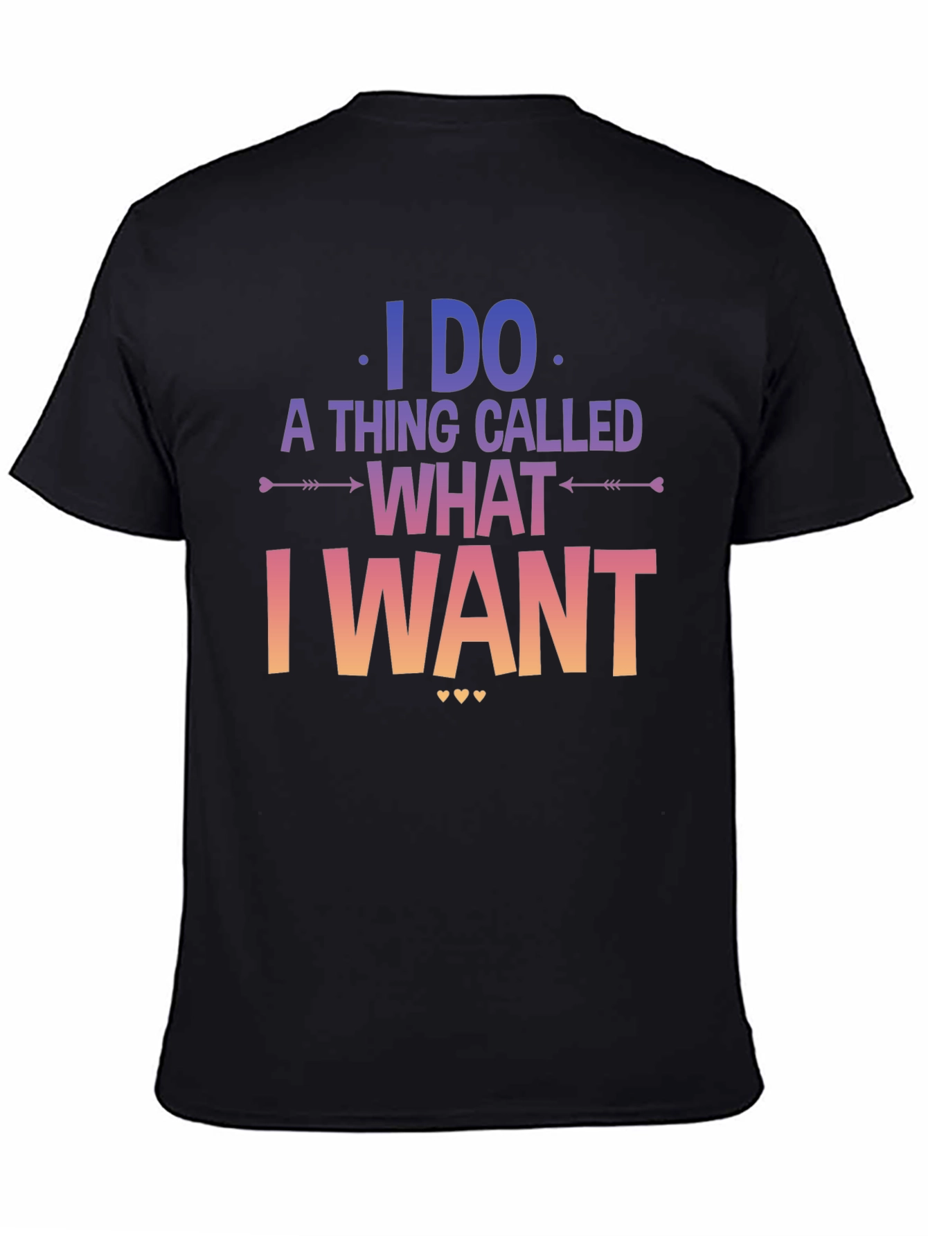 Black I Do What I Want Graphic T-Shirt view 4