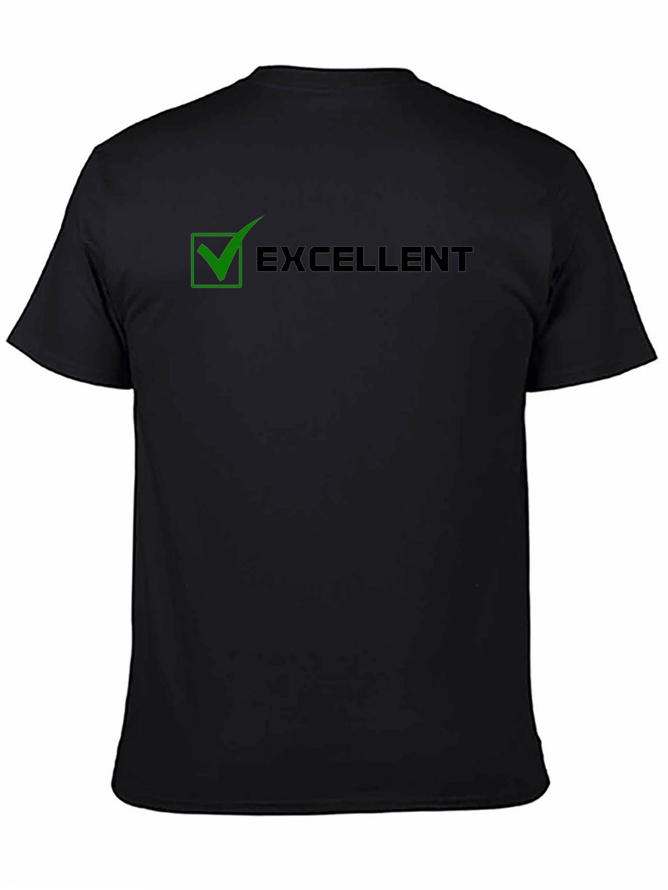 Black Excellent Graphic Tee - Mens Black T-Shirt view 4