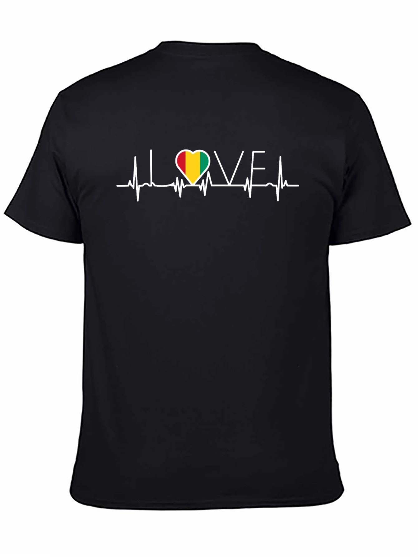Black I Heart Guinea T-Shirt view 4