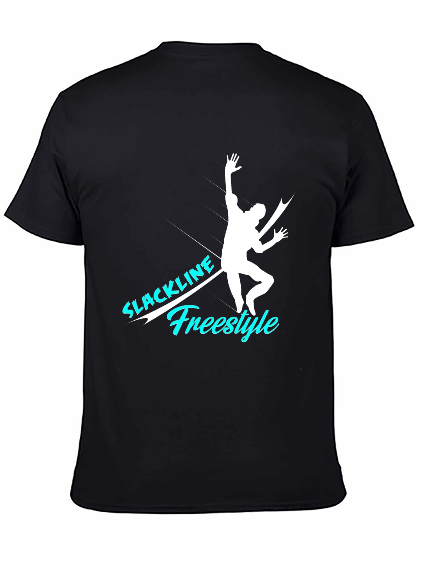 Black Slackline Freestyle Graphic T-Shirt - Black view 4