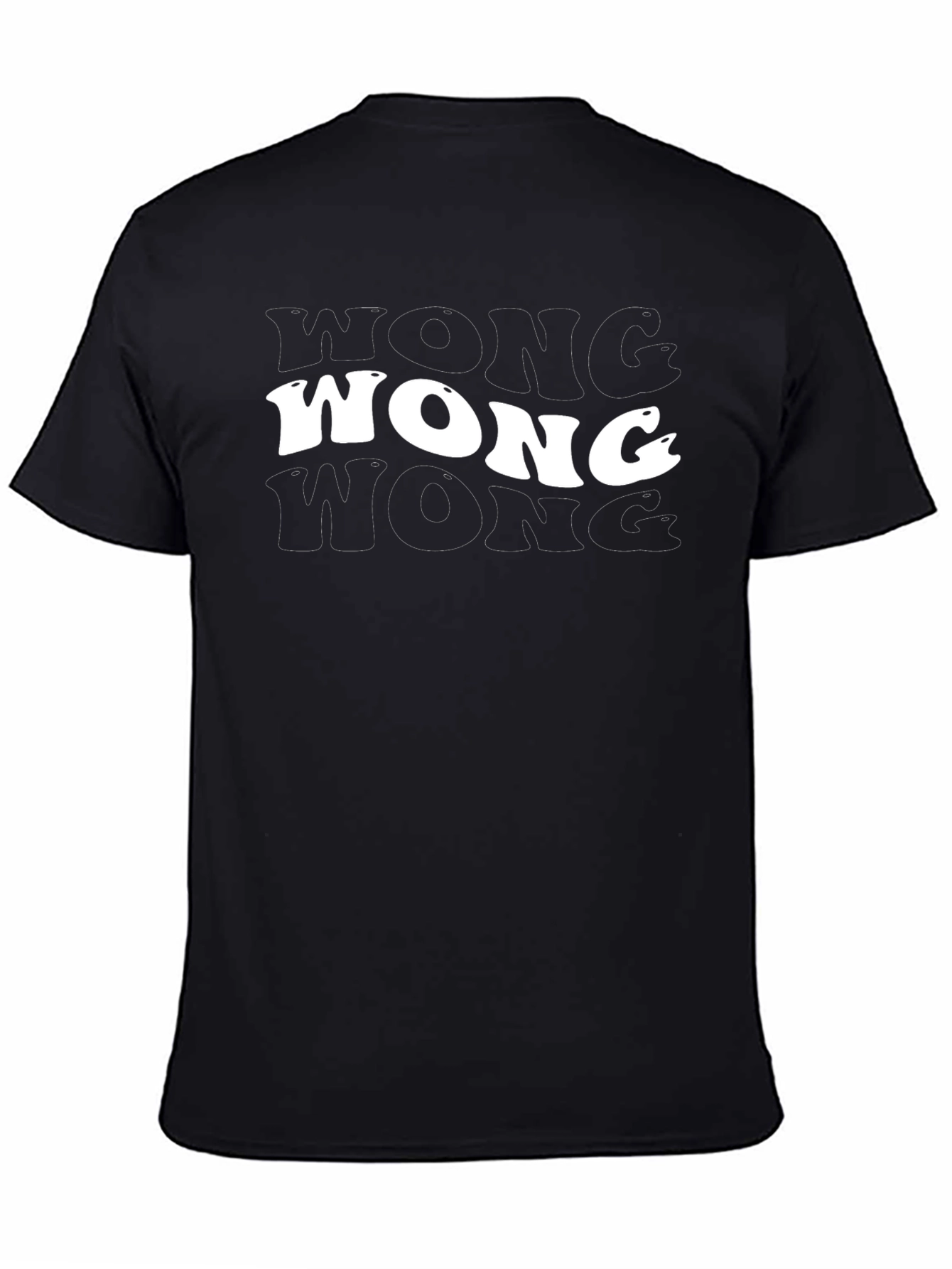 Black WONG Graphic T-Shirt - Retro Style Tee view 4