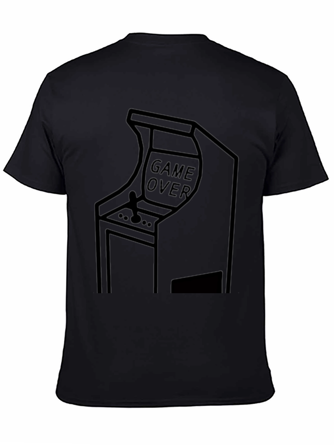 Black Game Over Arcade T-Shirt - Classic Gamer Style view 4
