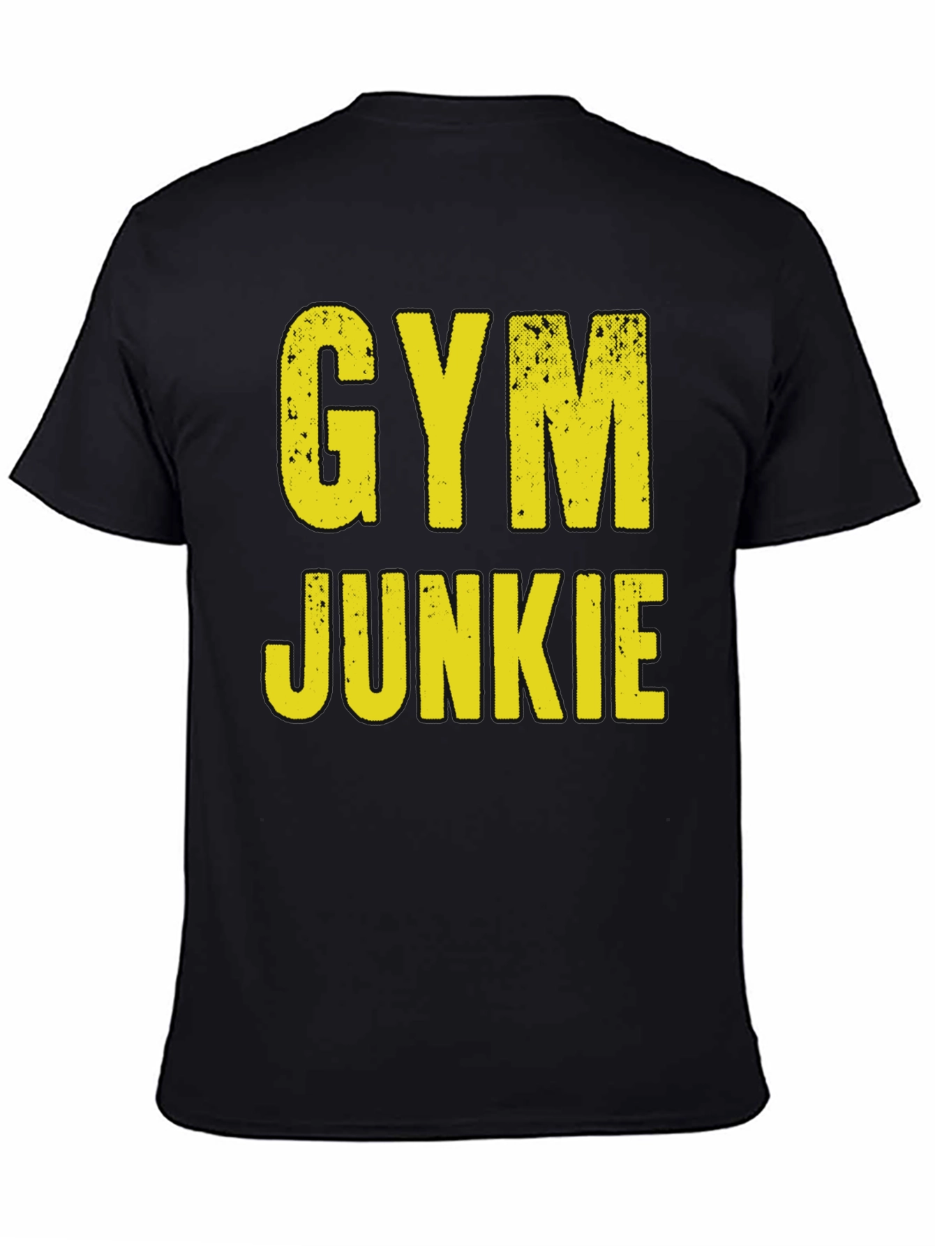 Black Gym Junkie Graphic T-Shirt - Fitness Apparel view 4