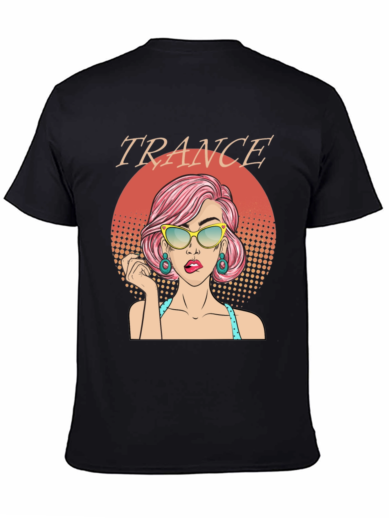 Trance Music T-Shirt - Retro Pop Art Graphic Tee - 4