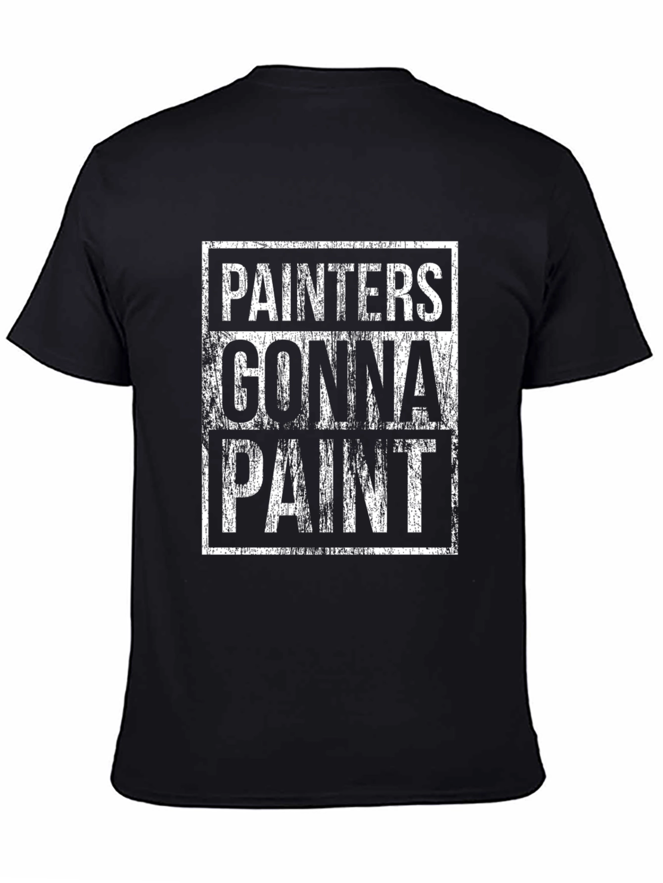 Black Painter Gonna Paint Black Cotton Graphic T-Shirt view 4