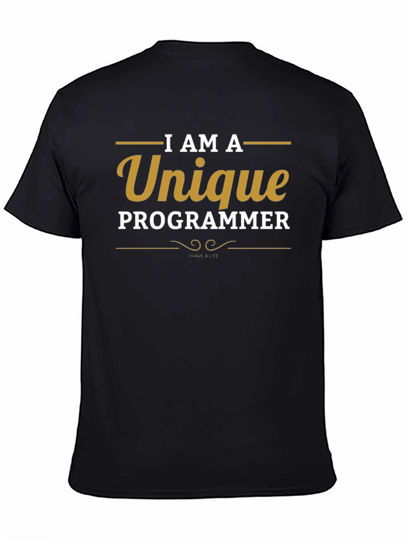 Black Unique Programmer T-Shirt - Funny Coding Tee view 4