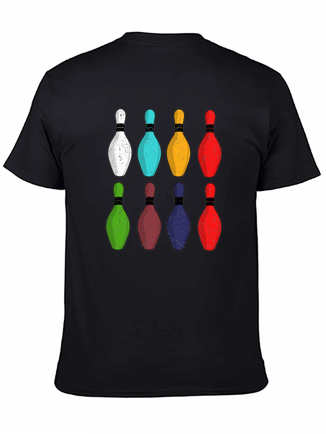 Black Bowling Pins Graphic Tee view 4