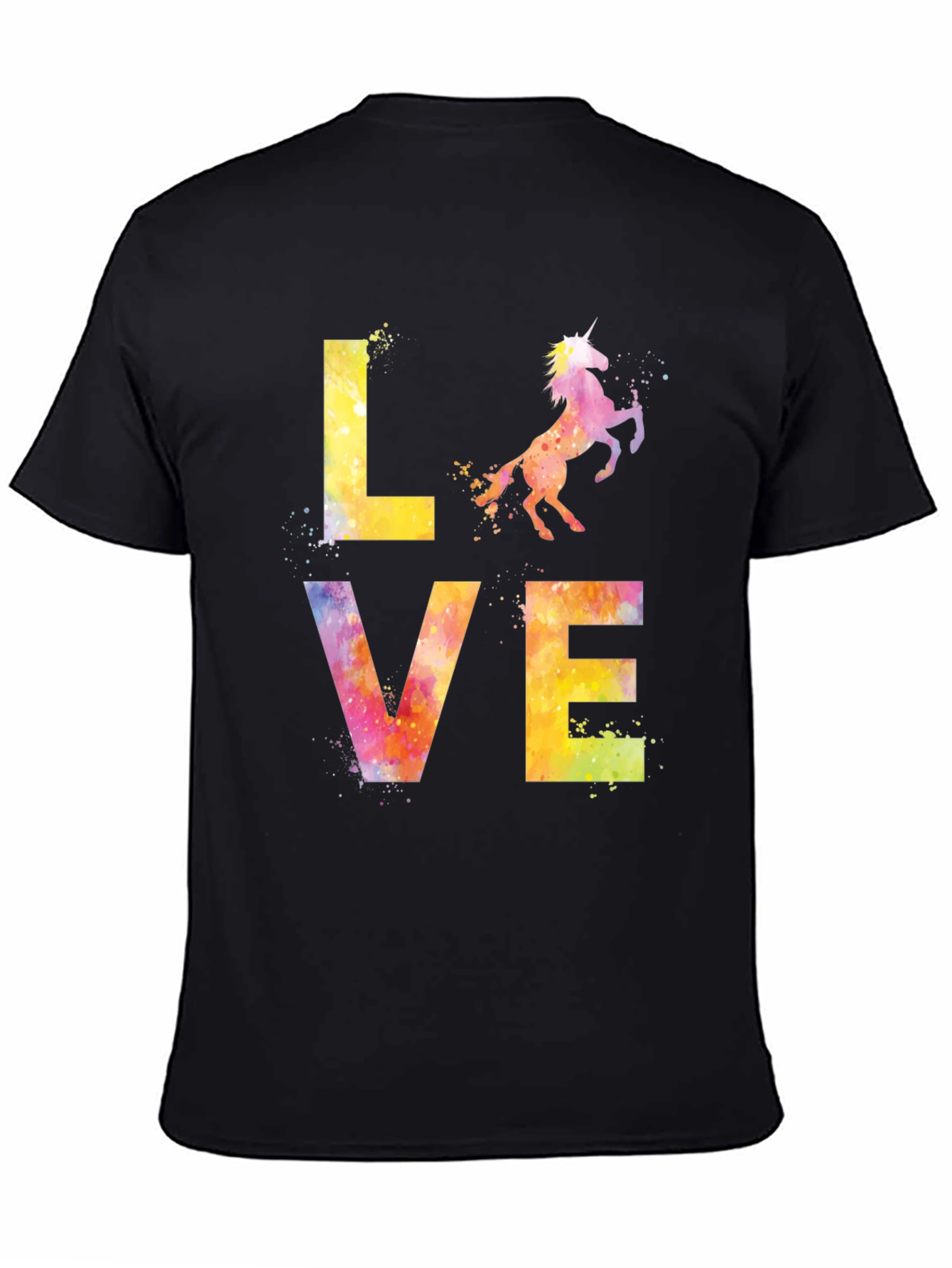Black Love Unicorn Graphic Tee view 4