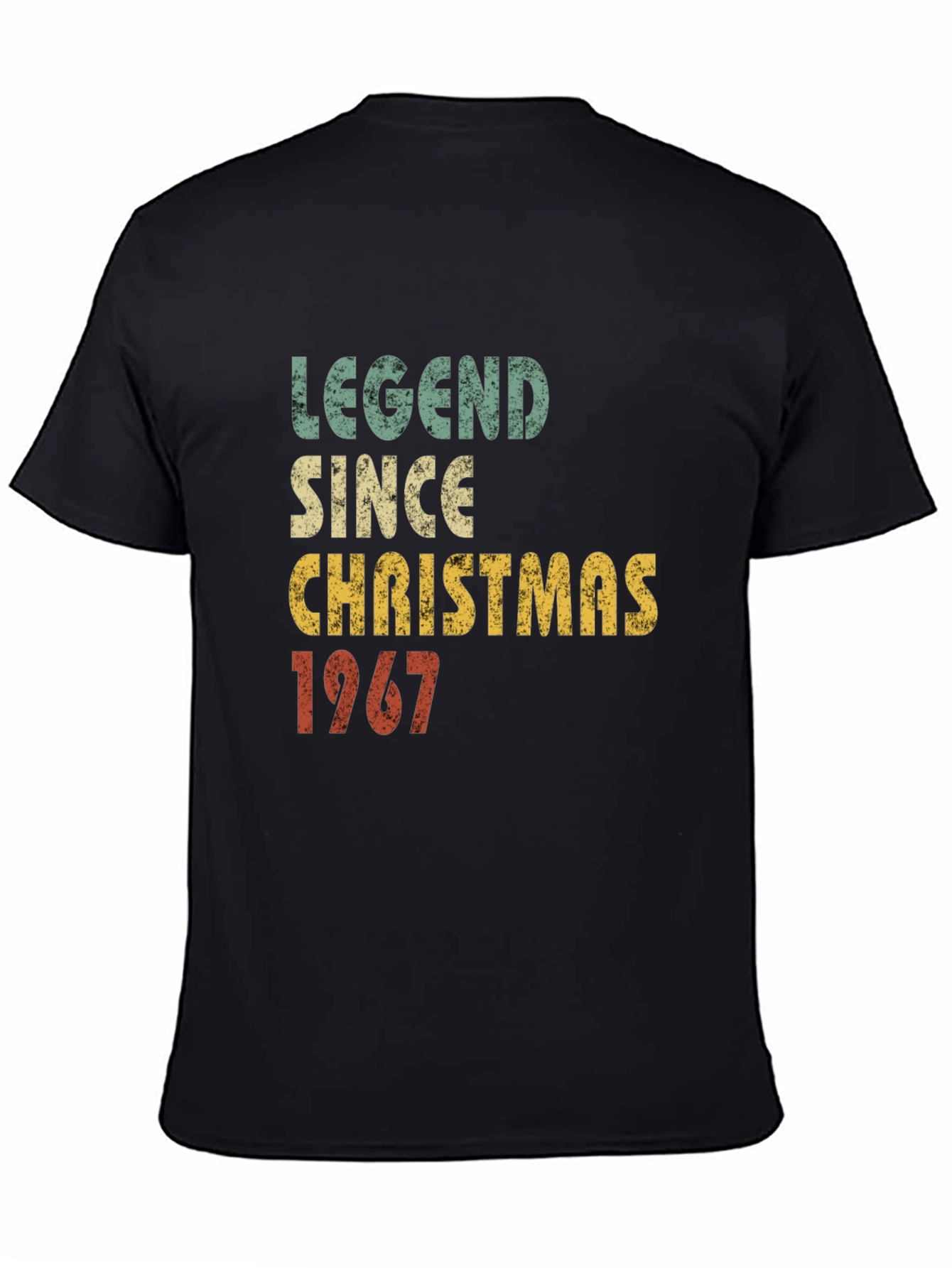 Black Legend Since Christmas 1967 Graphic T-Shirt view 4