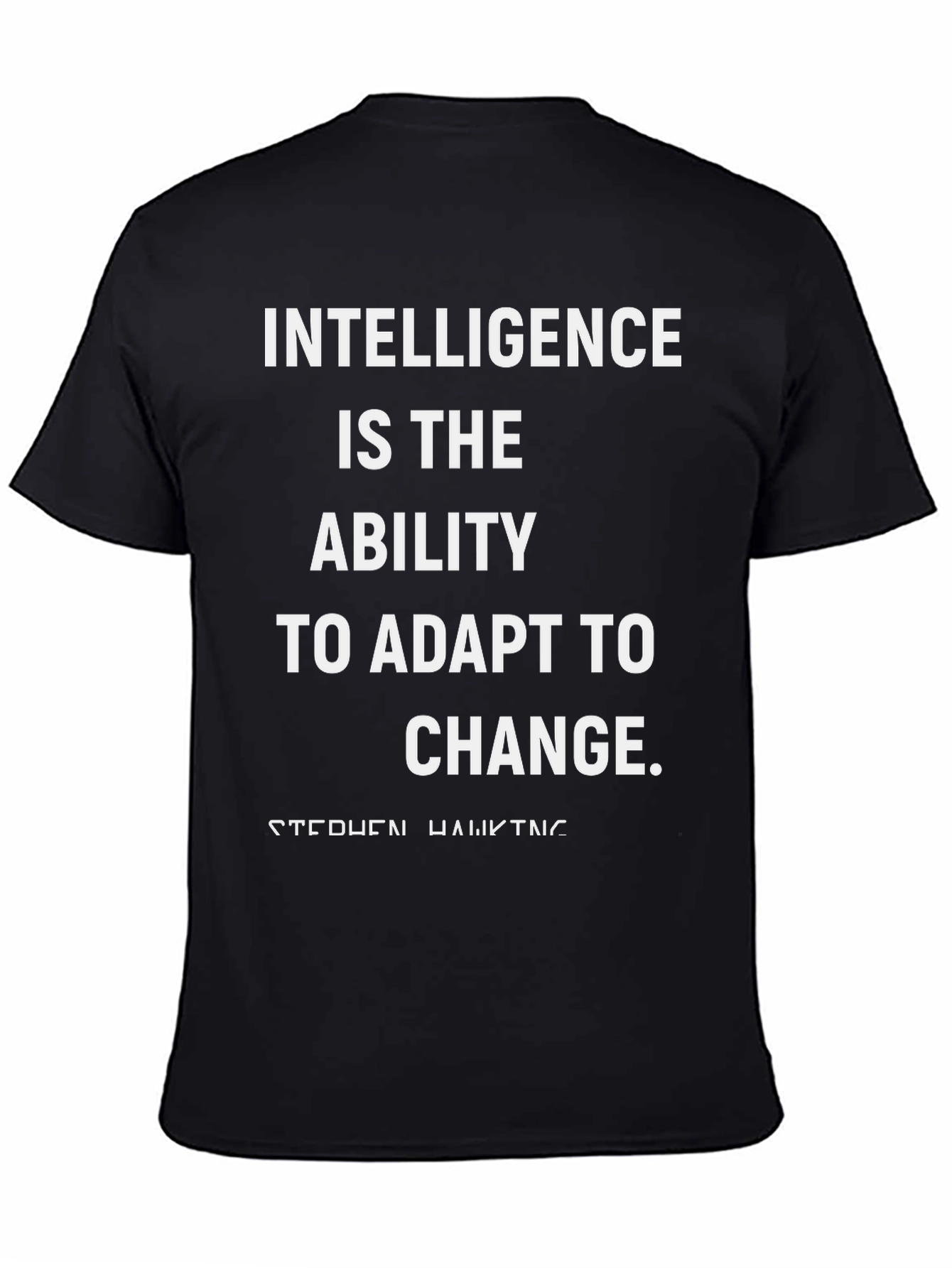 Black Intelligence Adapt to Change T-Shirt view 4