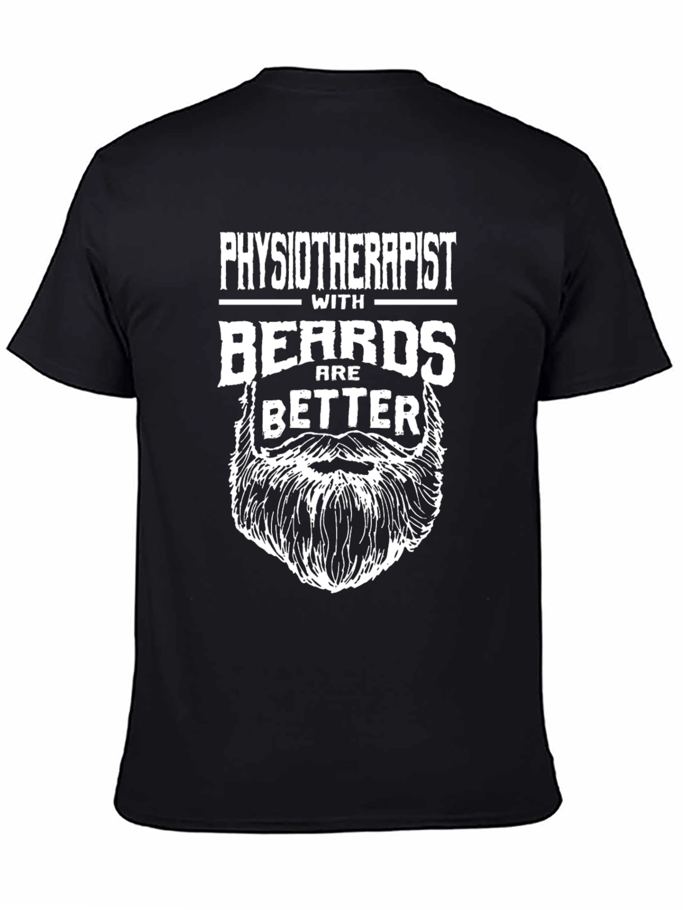 Black Physiotherapist with Beards T-Shirt view 4