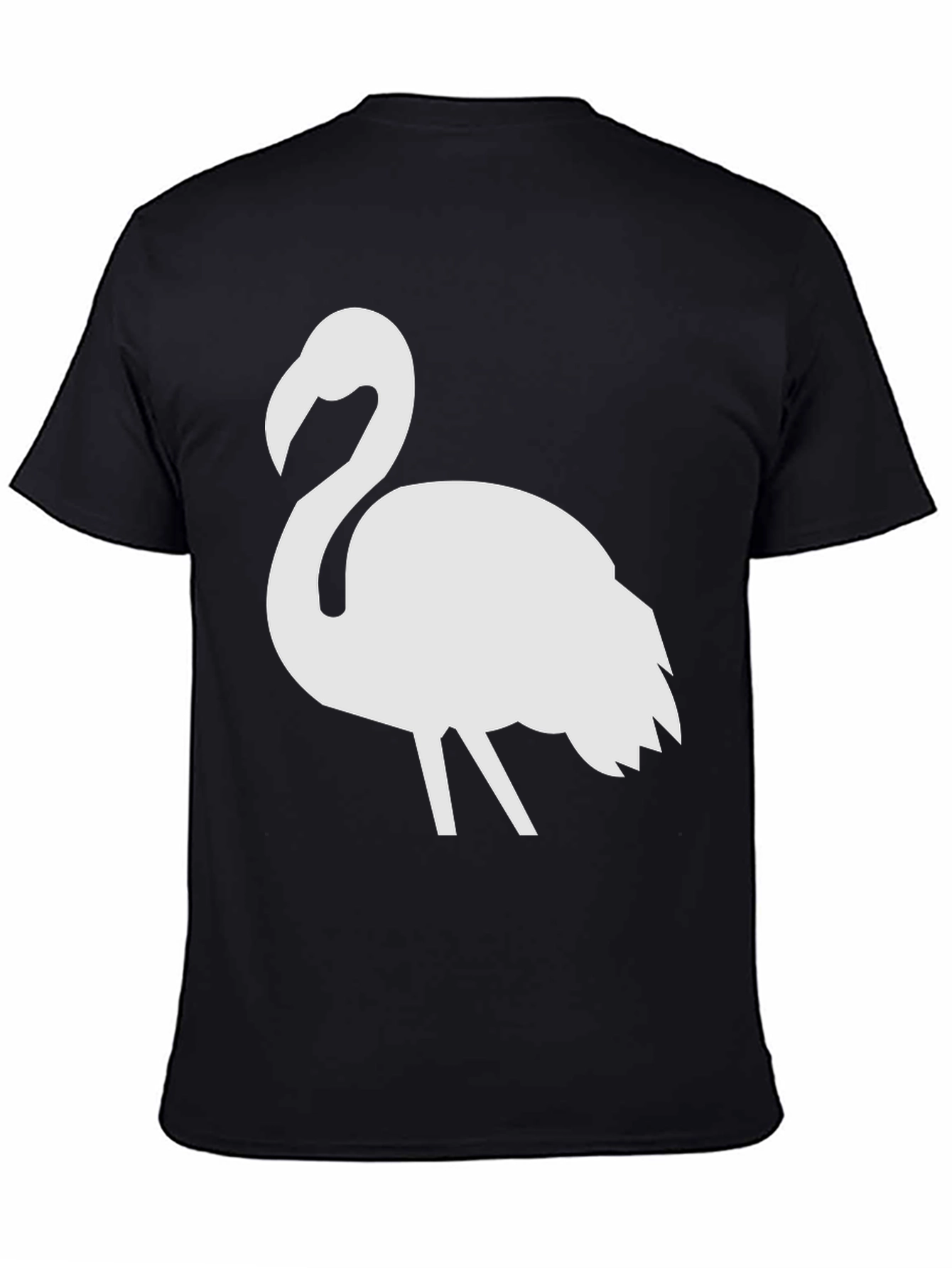 Black Flamingo Graphic Tee - Men's Black T-Shirt view 4