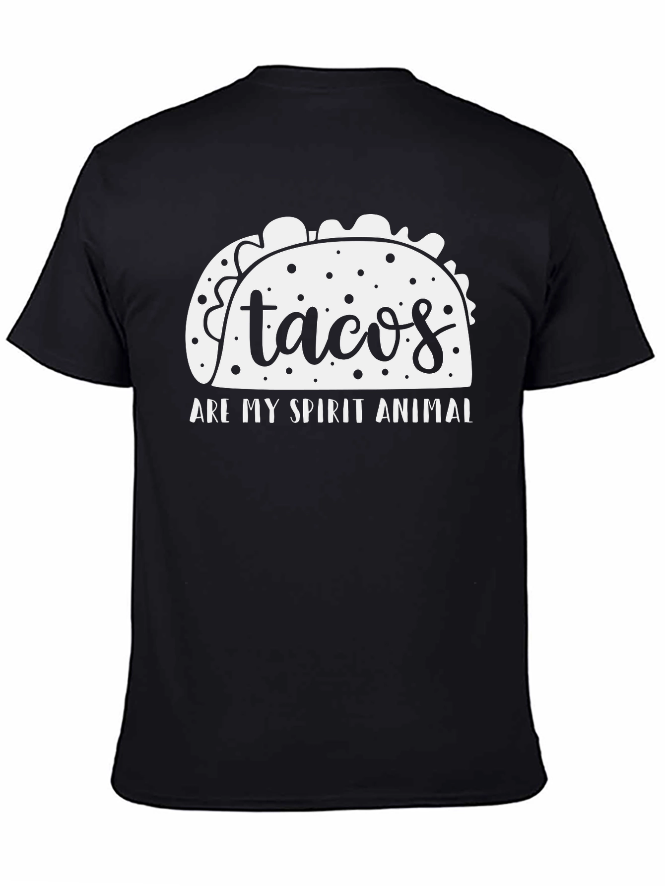 Black Tacos Are My Spirit Animal Graphic Tee view 4