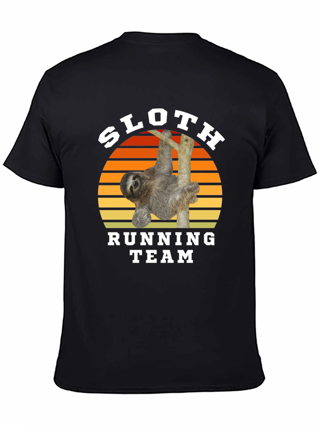 Black Sloth Running Team T-Shirt view 4