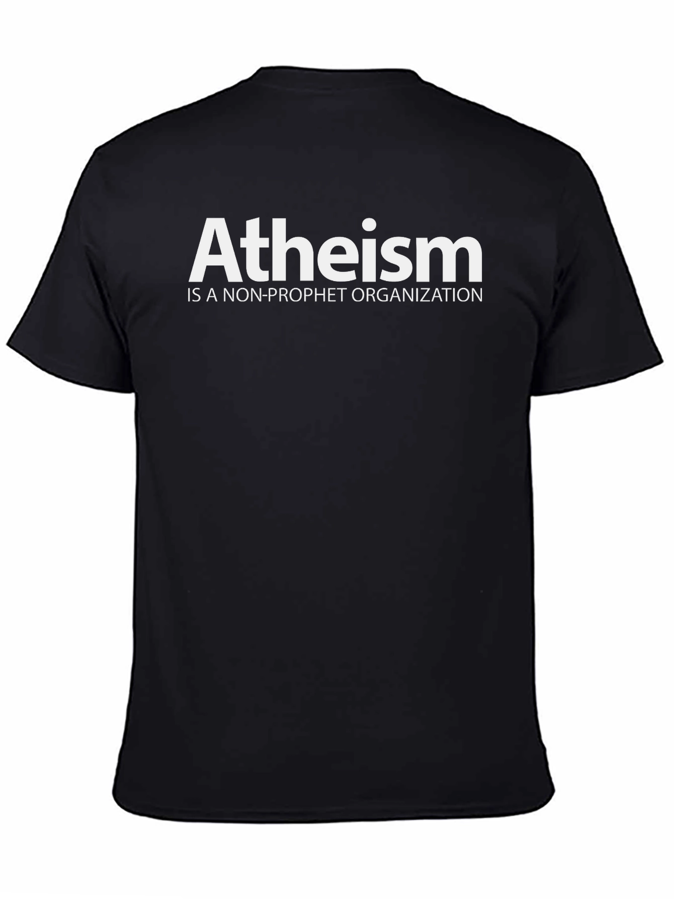 Black Atheism Non-Profit Statement T-Shirt view 4