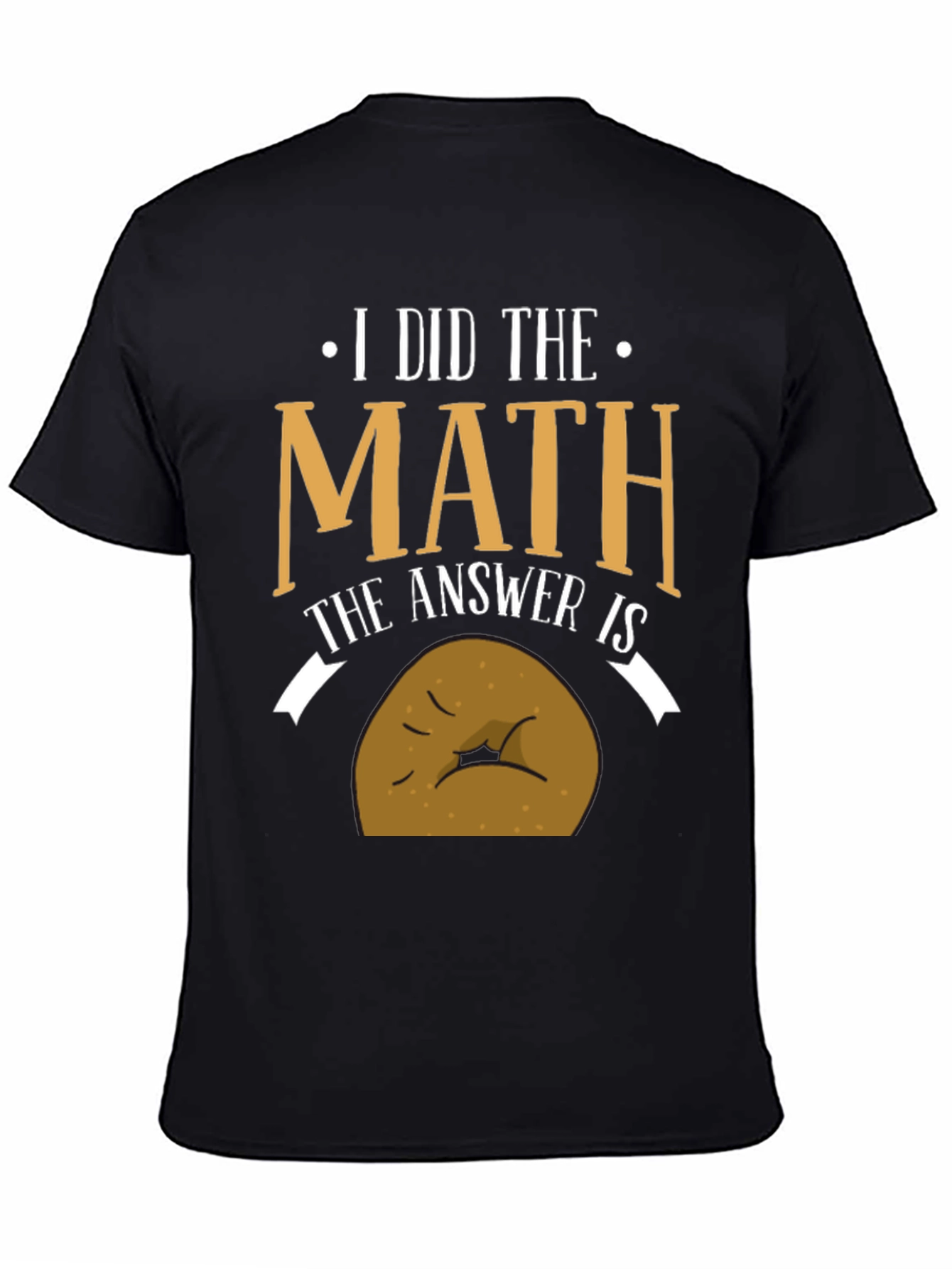 Black Math Potato Funny T-Shirt view 4