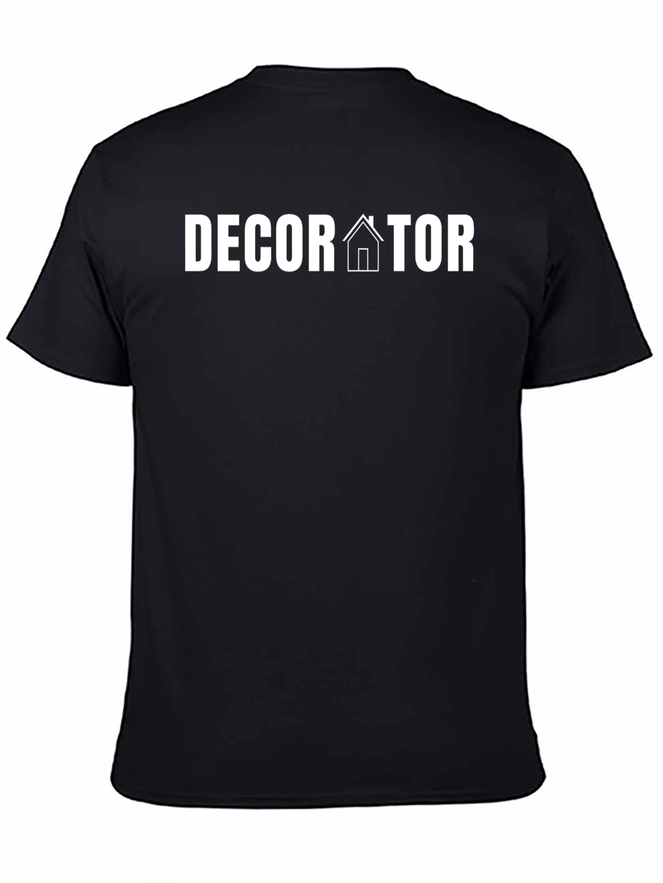 Black Decorator T-Shirt - Modern House Design view 4