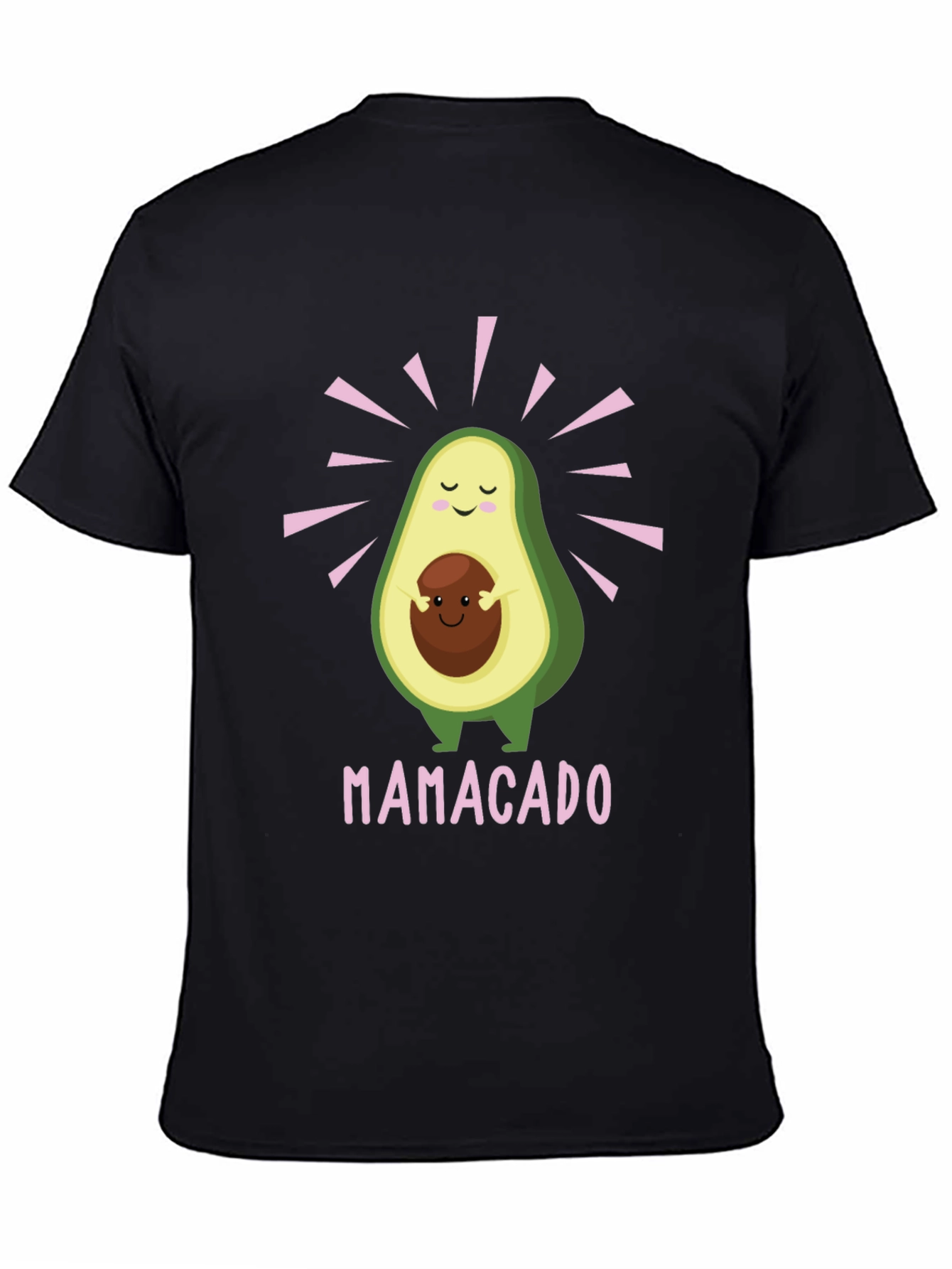 Black Mamacado T-Shirt - Avocado Motherhood Tee view 4