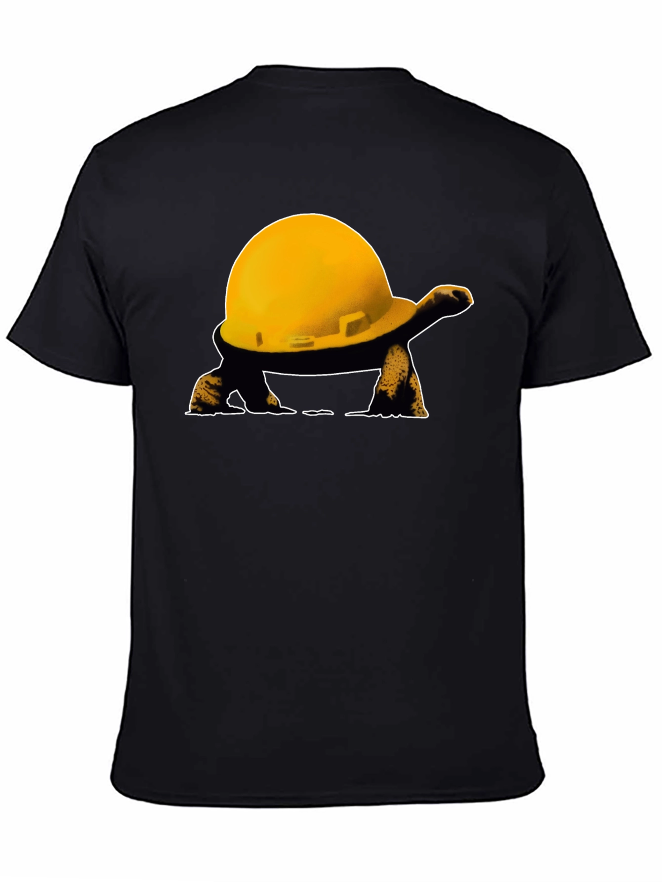 Black Turtle Hard Hat T-Shirt view 4