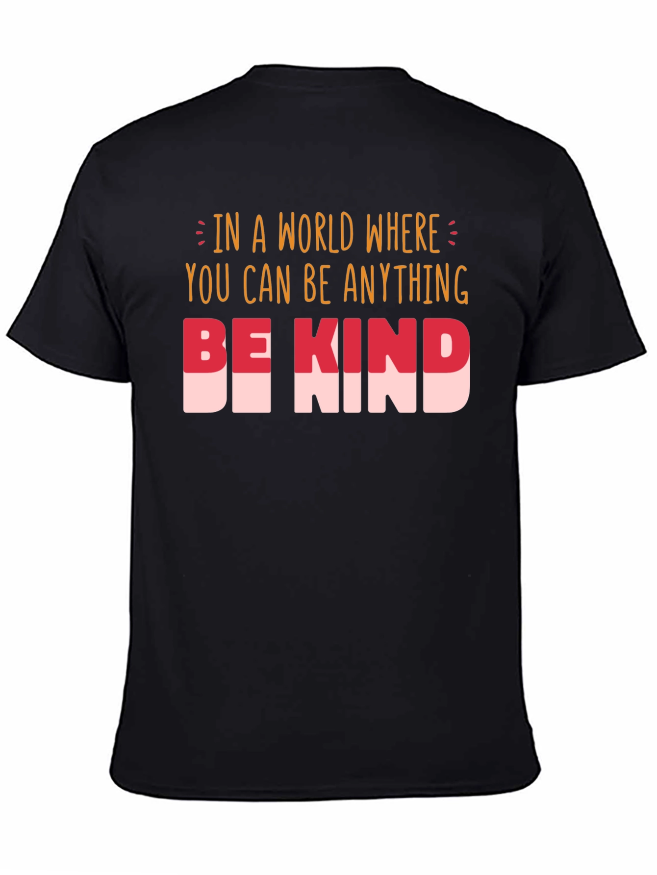 Black Be Kind T-Shirt - Inspirational Graphic Tee view 4