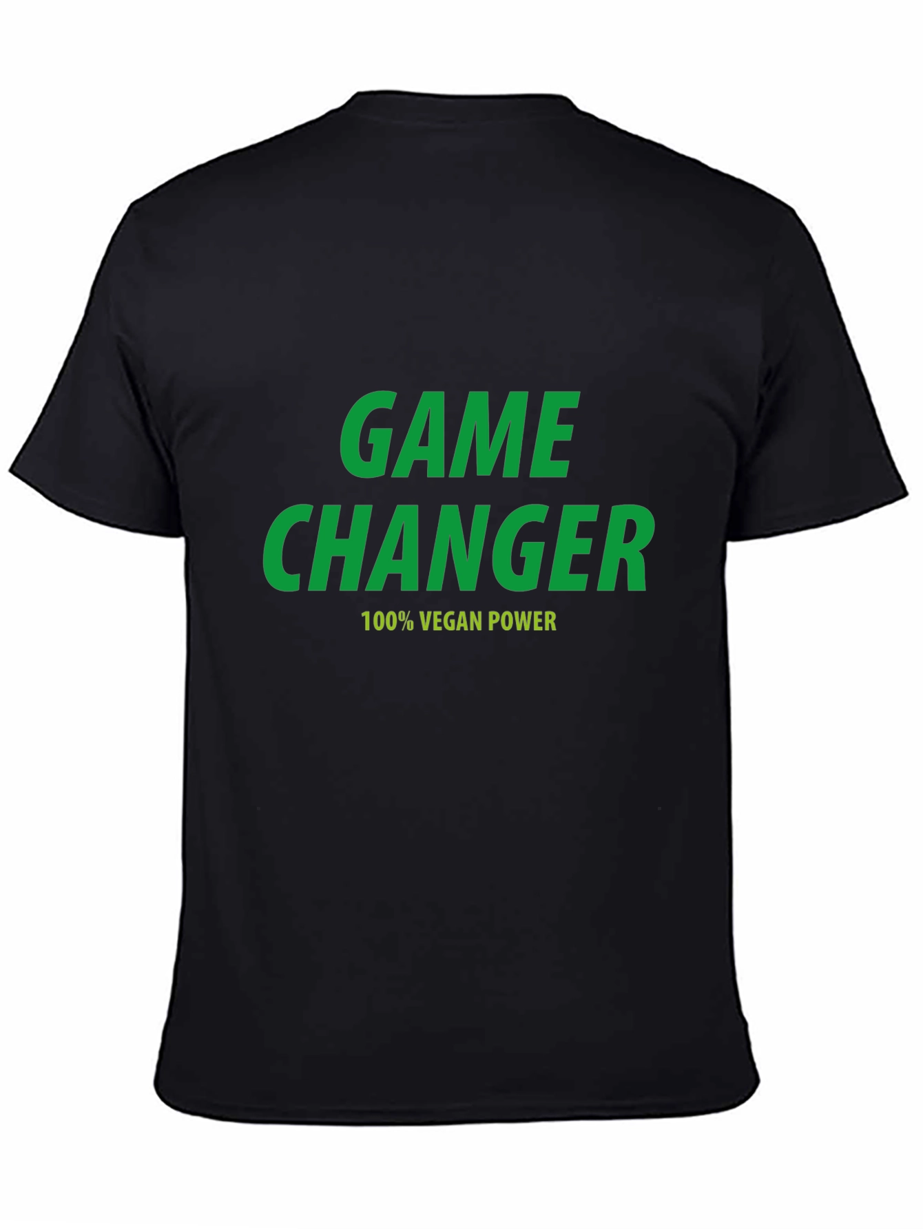 Black Vegan Power T-Shirt - Game Changer Tee view 4
