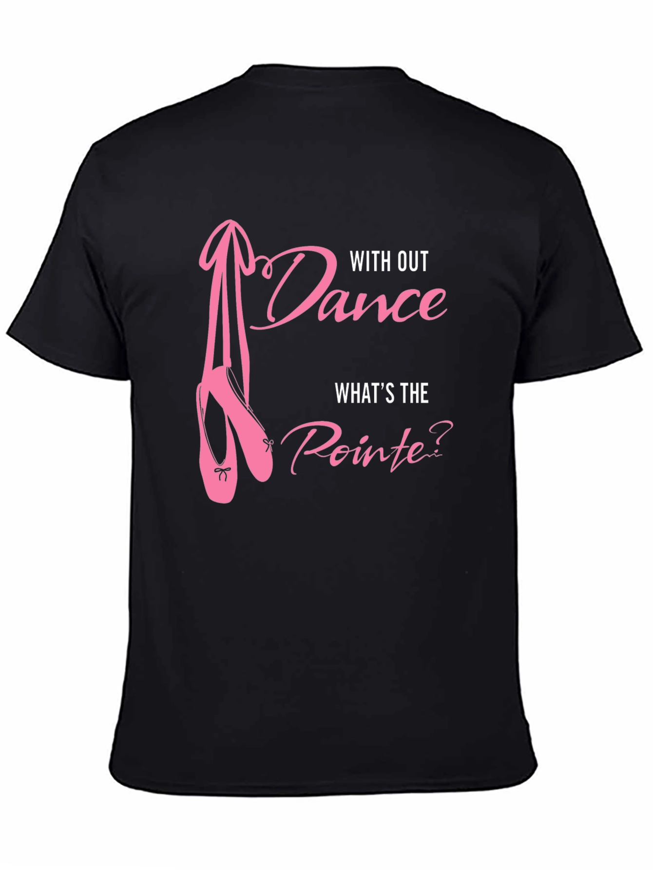 Black Dance Pointe T-Shirt: Ballet Lover Tee view 4