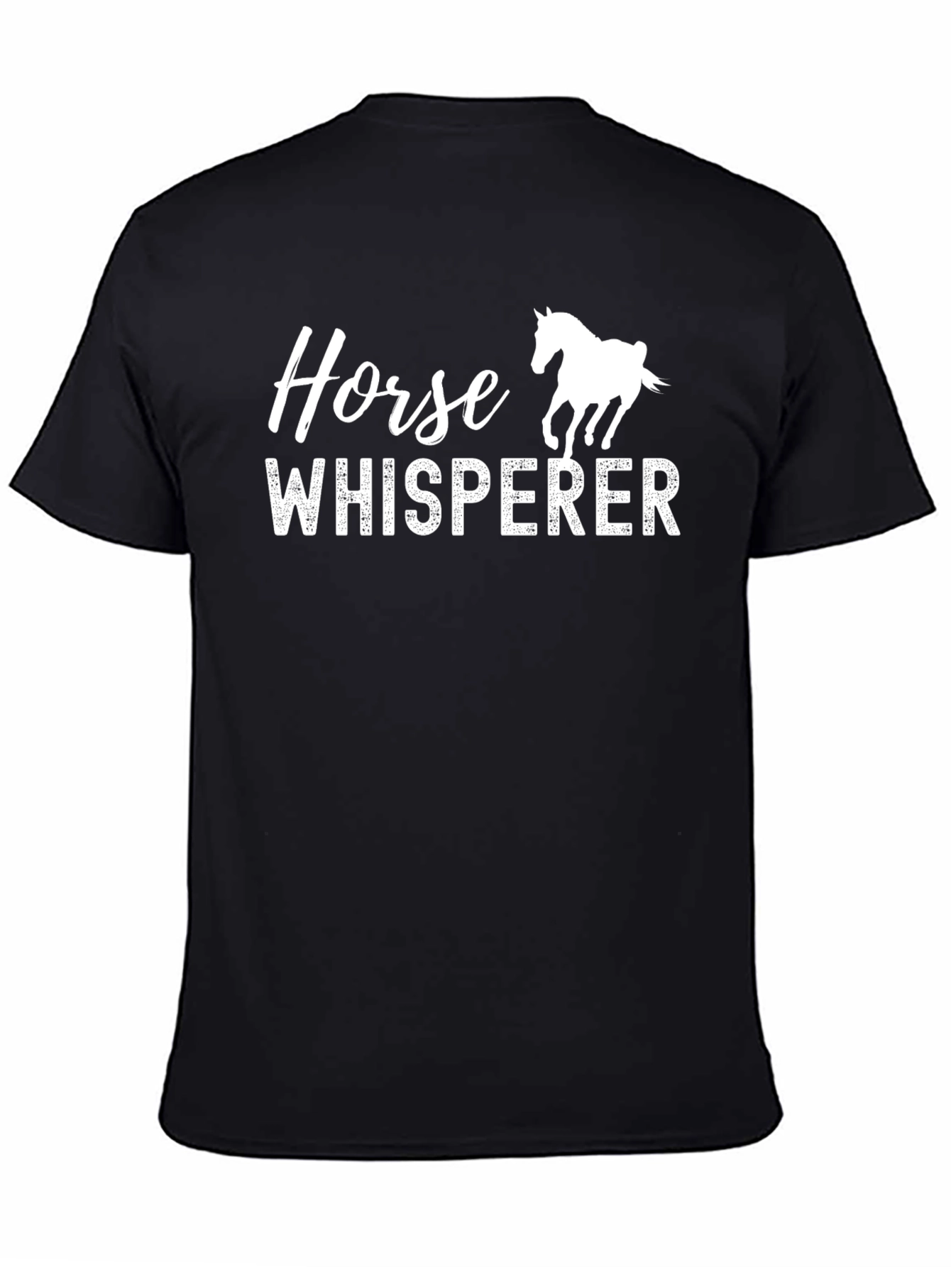 Black Horse Whisperer Graphic T-Shirt - Equestrian Style view 4