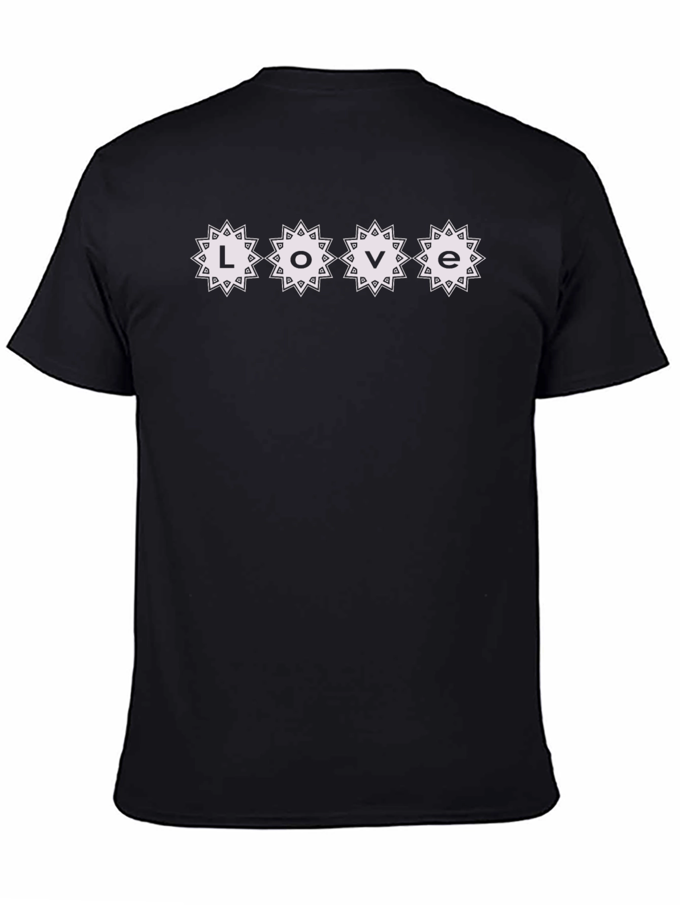 Black Love Graphic Black T-Shirt - Stylish Casual Wear view 4