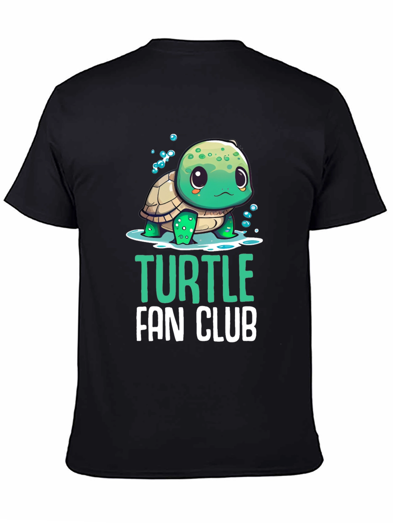 Black Turtle Fan Club Black T-Shirt view 4