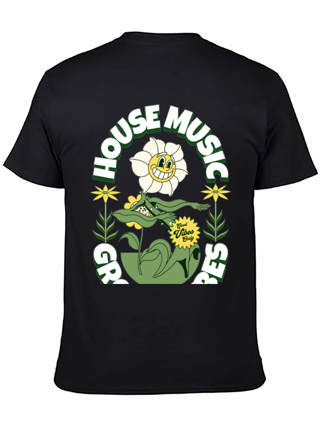 Black House Music Grooves Tee view 4
