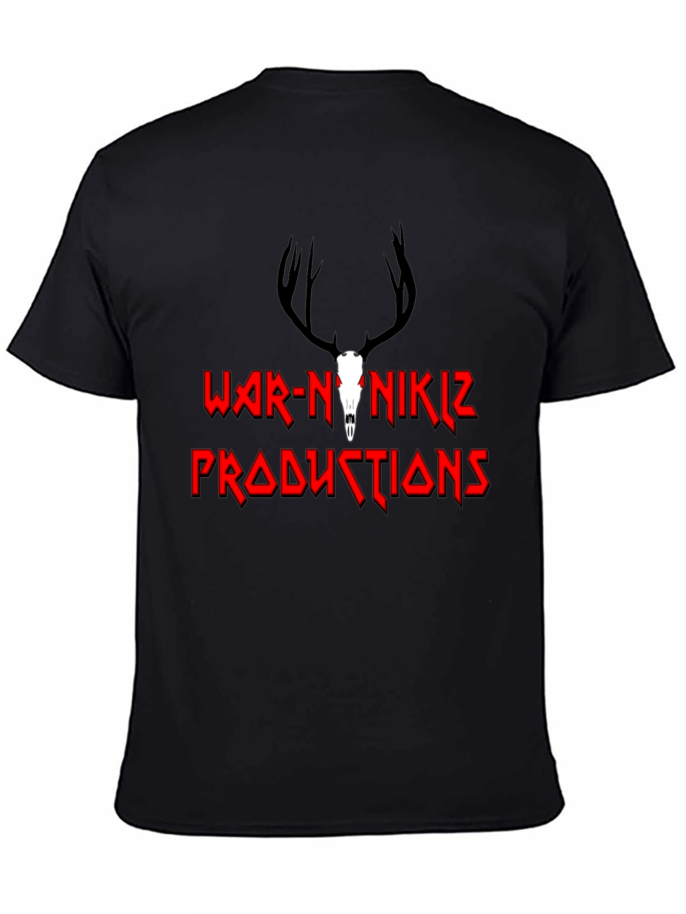 Black War-N-Nikiz Productions Black Graphic Tee view 4