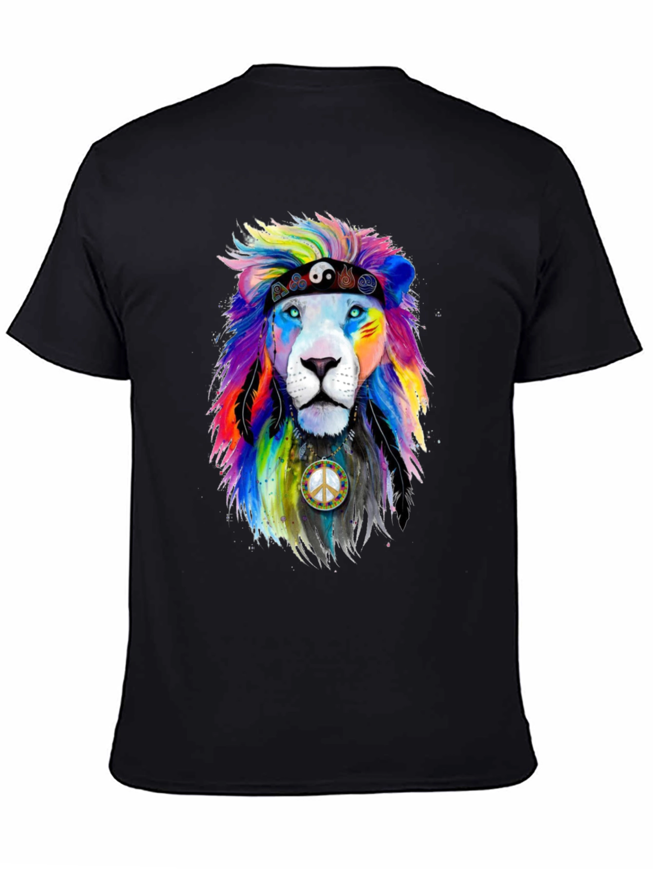 Rainbow Lion Peace T-Shirt - 4