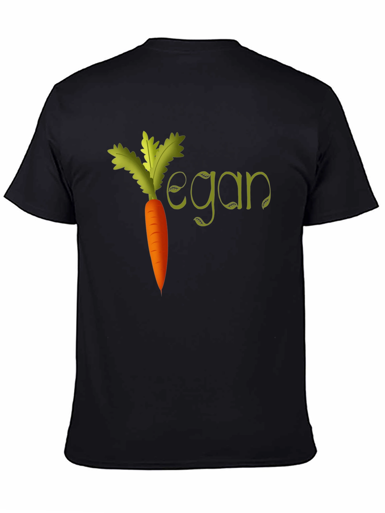 Black Vegan Carrot T-Shirt view 4
