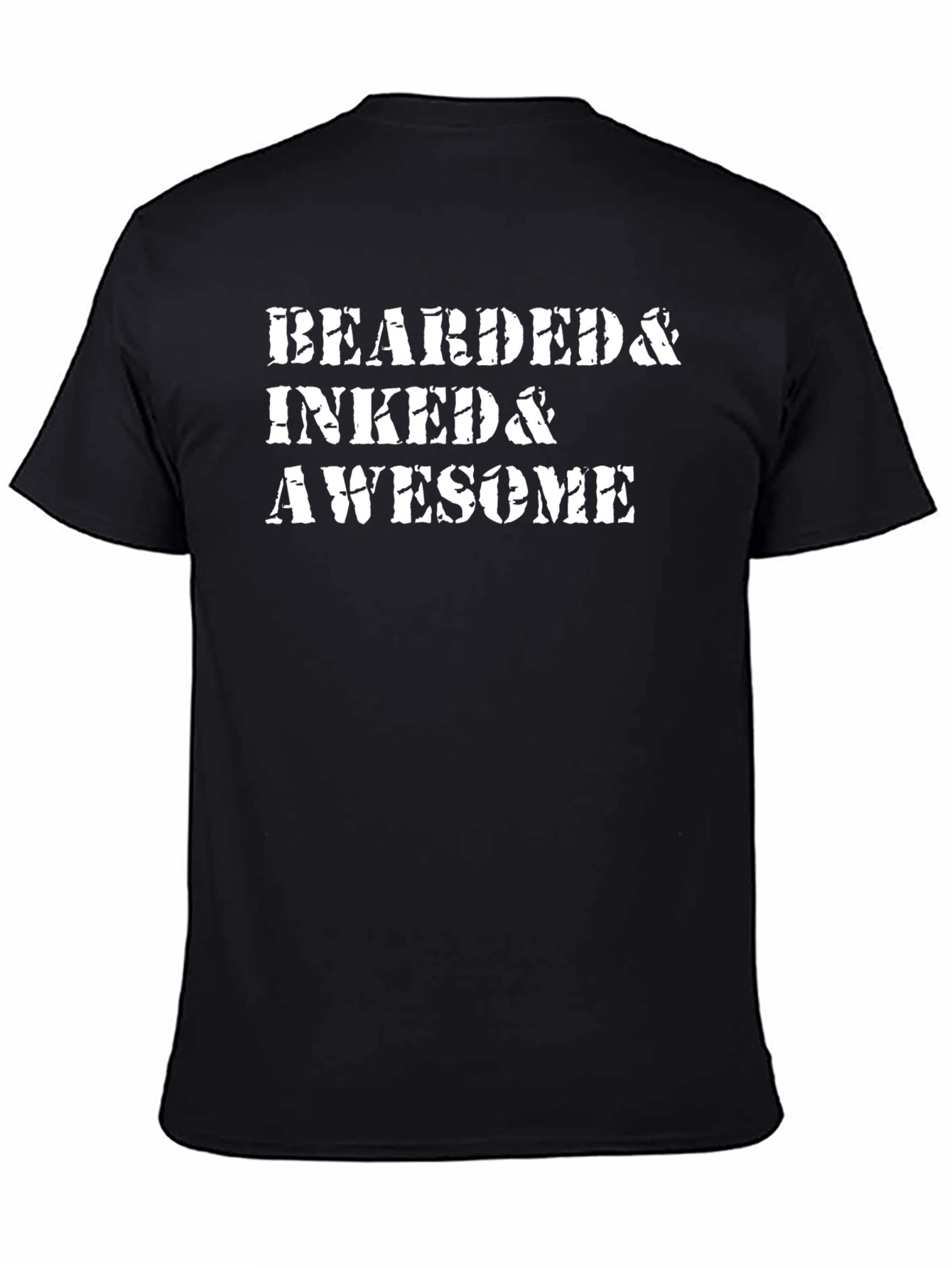 Black Bearded & Inked & Awesome Graphic Tee view 4