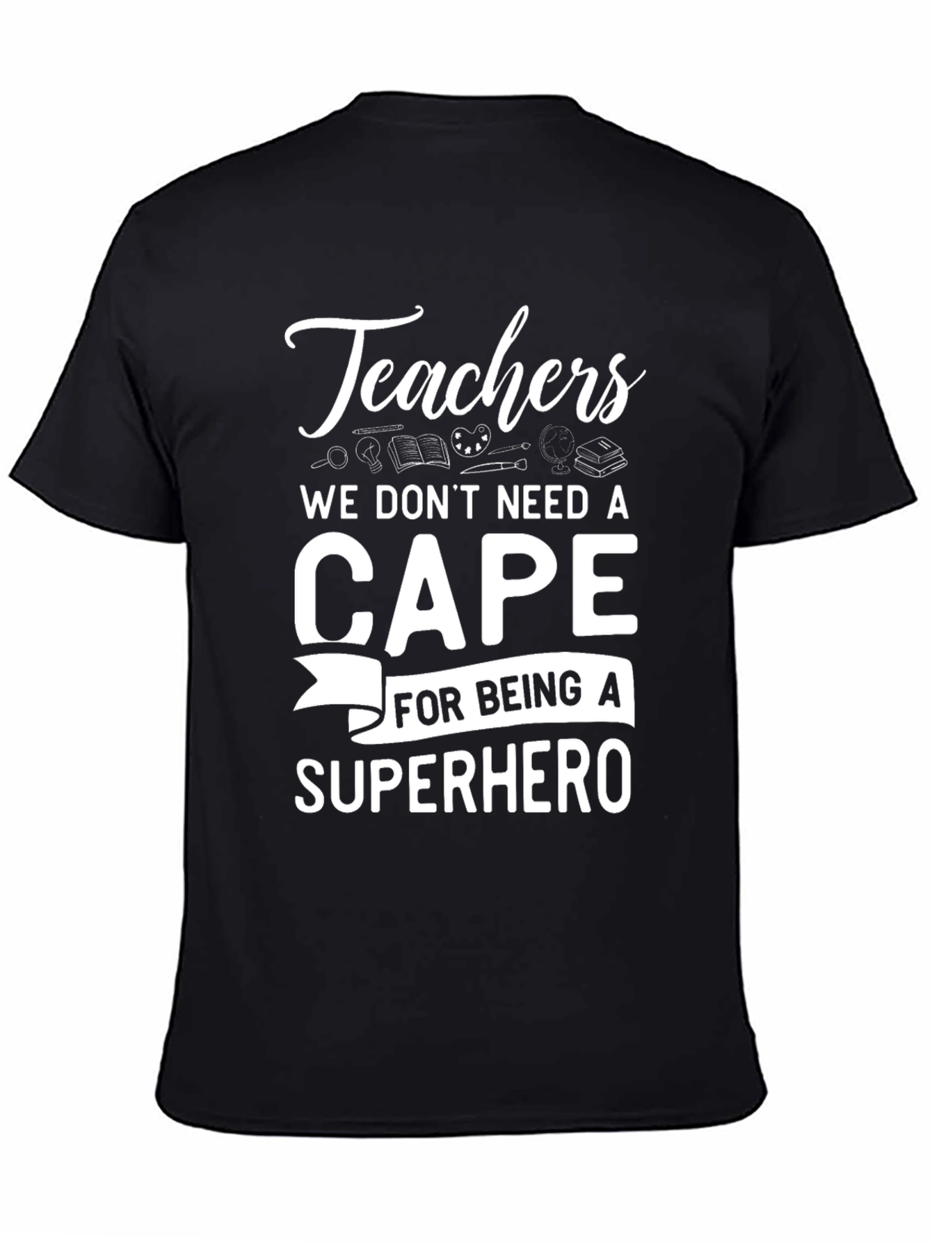 Black Teachers Super Hero T-Shirt view 4