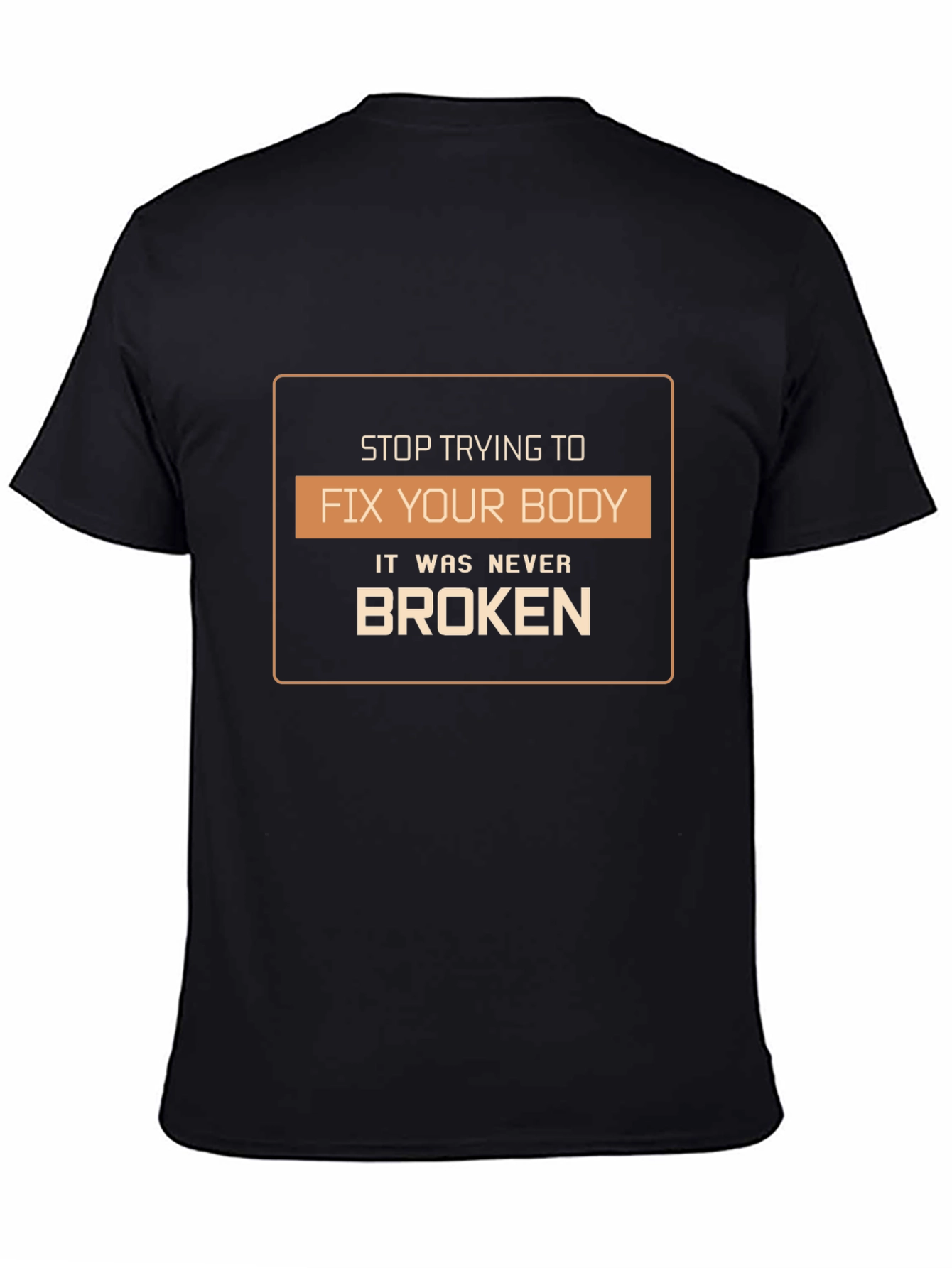Black Body Positive Graphic Tee - Never Broken view 4