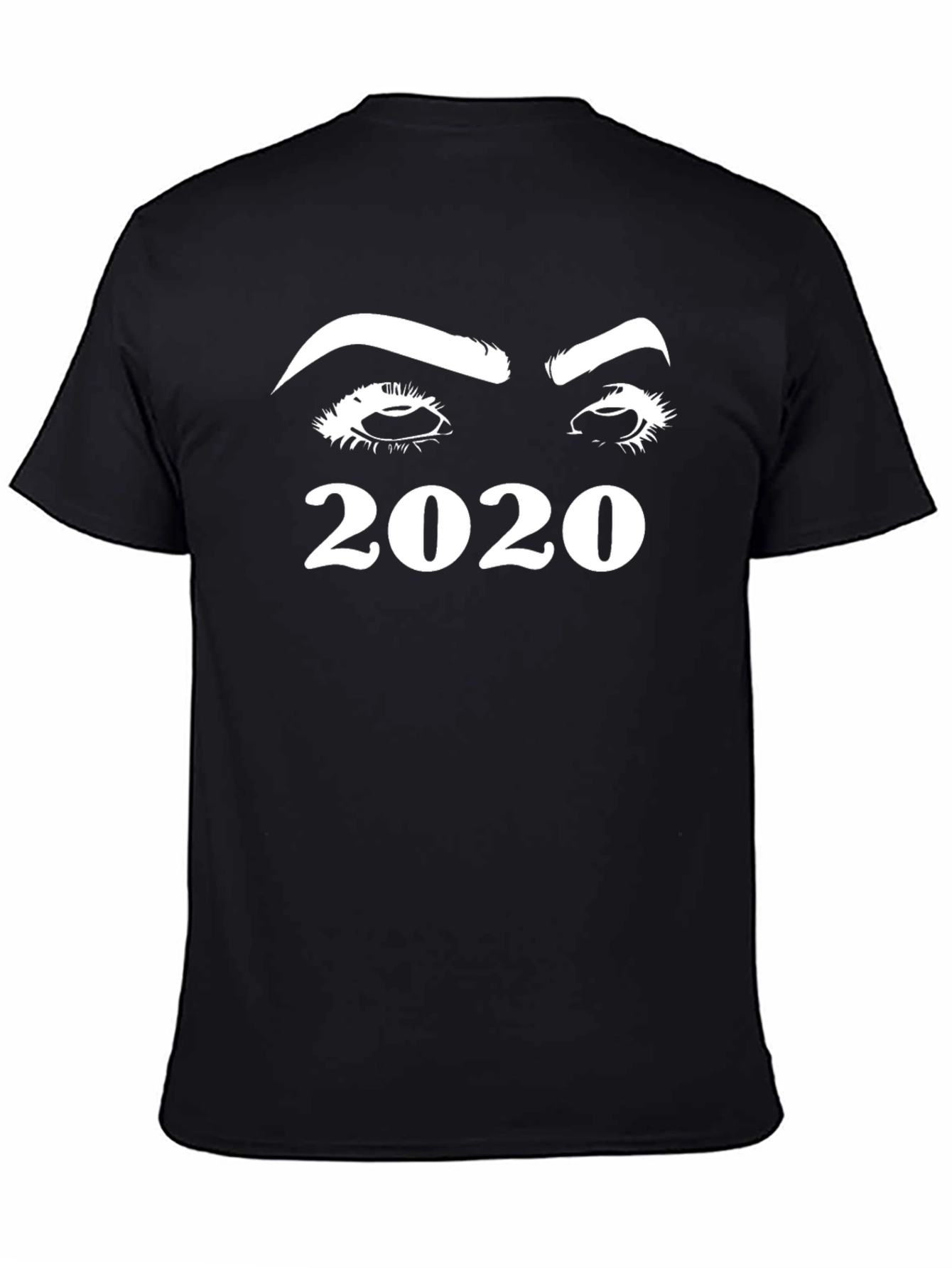 Black 2020 Eyes Graphic T-Shirt - Black view 4