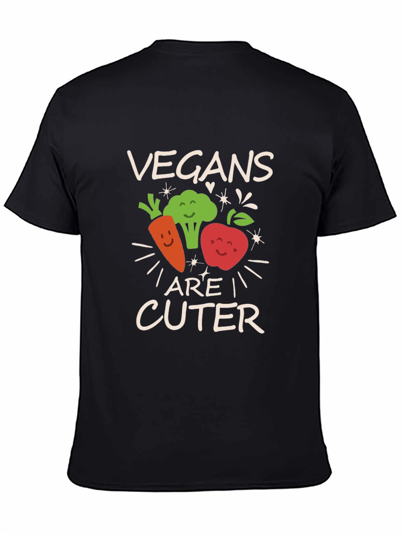 Black Vegans Are Cuter Graphic Tee view 4