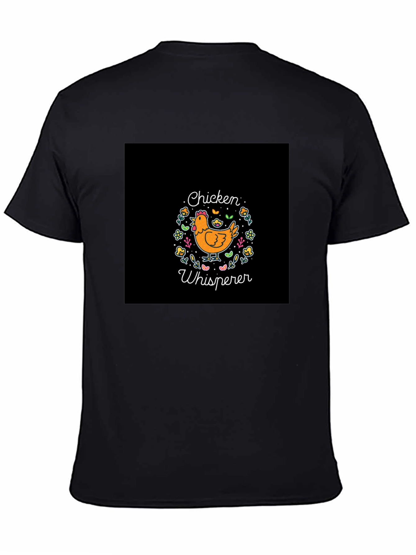 Black Chicken Whisperer Graphic T-Shirt - Soft & Stylish view 4