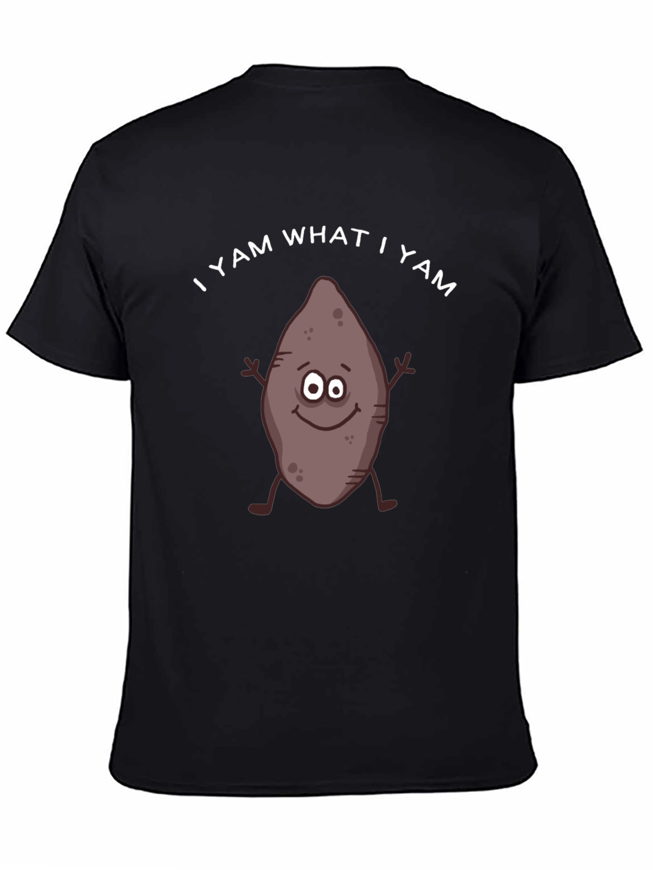 Black I Yam What I Yam Funny T-Shirt view 4
