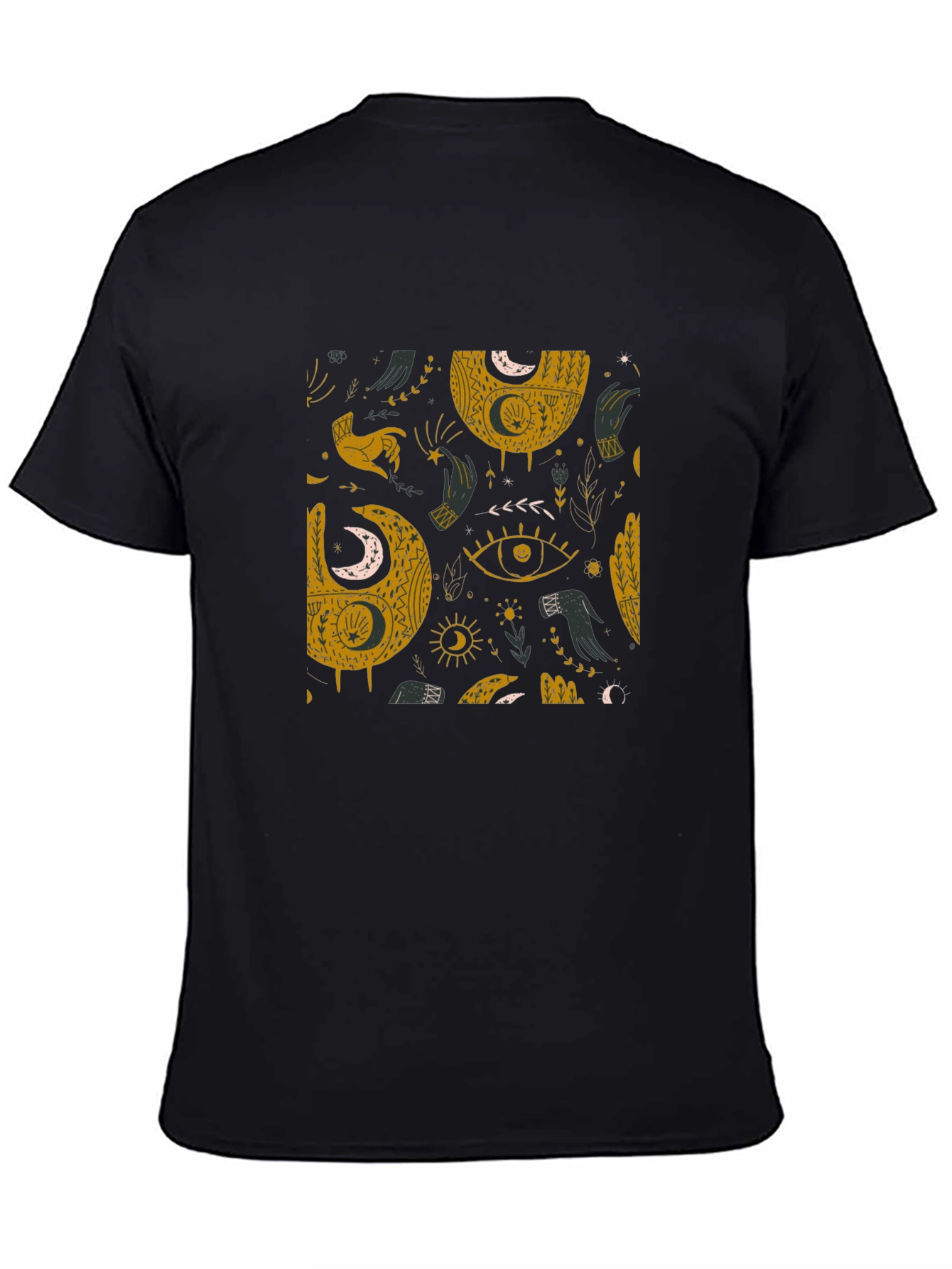 Black Mystic Moon Graphic Tee - Stylish Comfort view 4