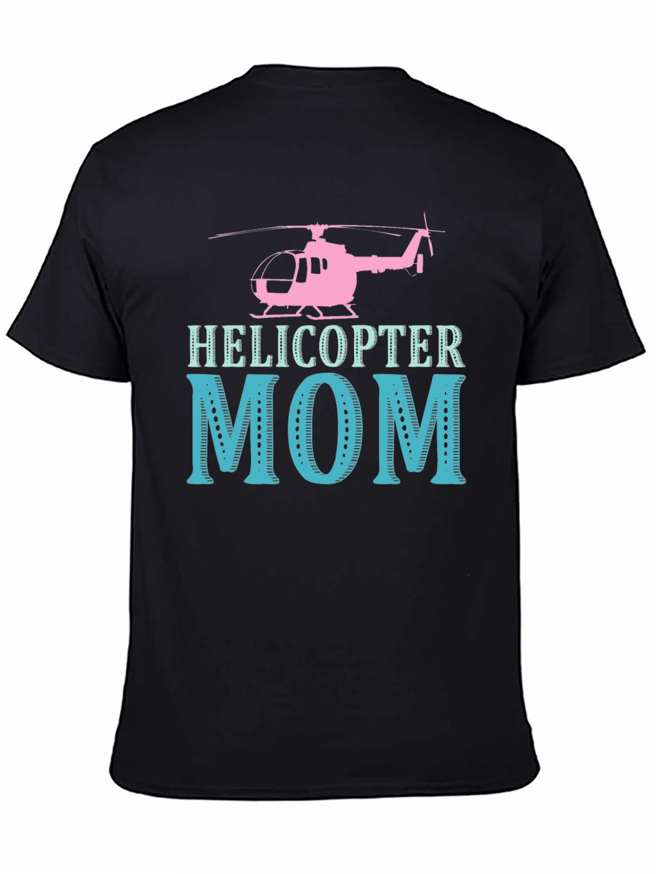 Black Helicopter Mom Graphic Tee - Unique Design view 4